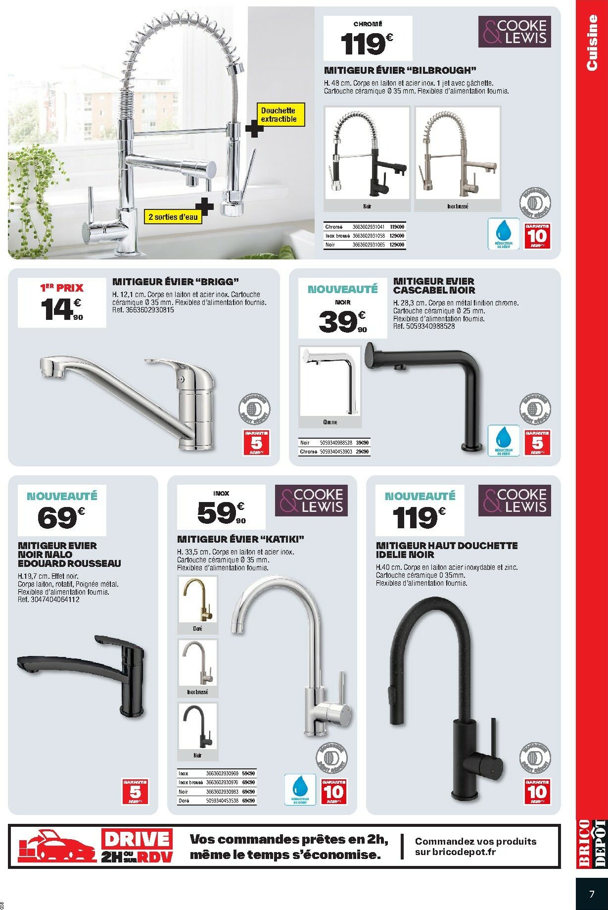 brico-depot - Catalogue Brico Dépôt - Cuisine valable du 03/10 au 16/10 - page: 7