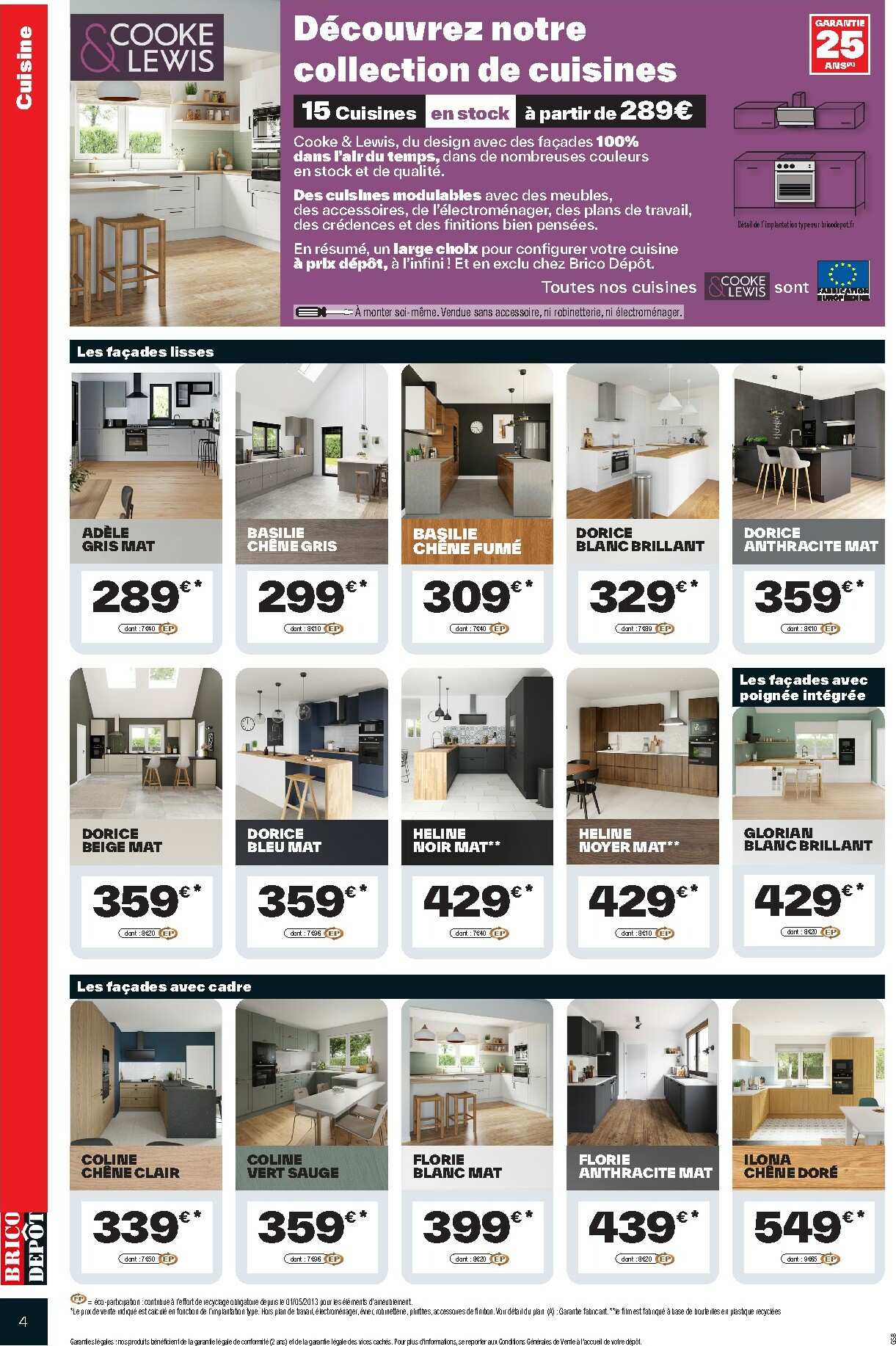 brico-depot - Catalogue Brico Dépôt - Cuisine valable du 03/10 au 16/10 - page: 4