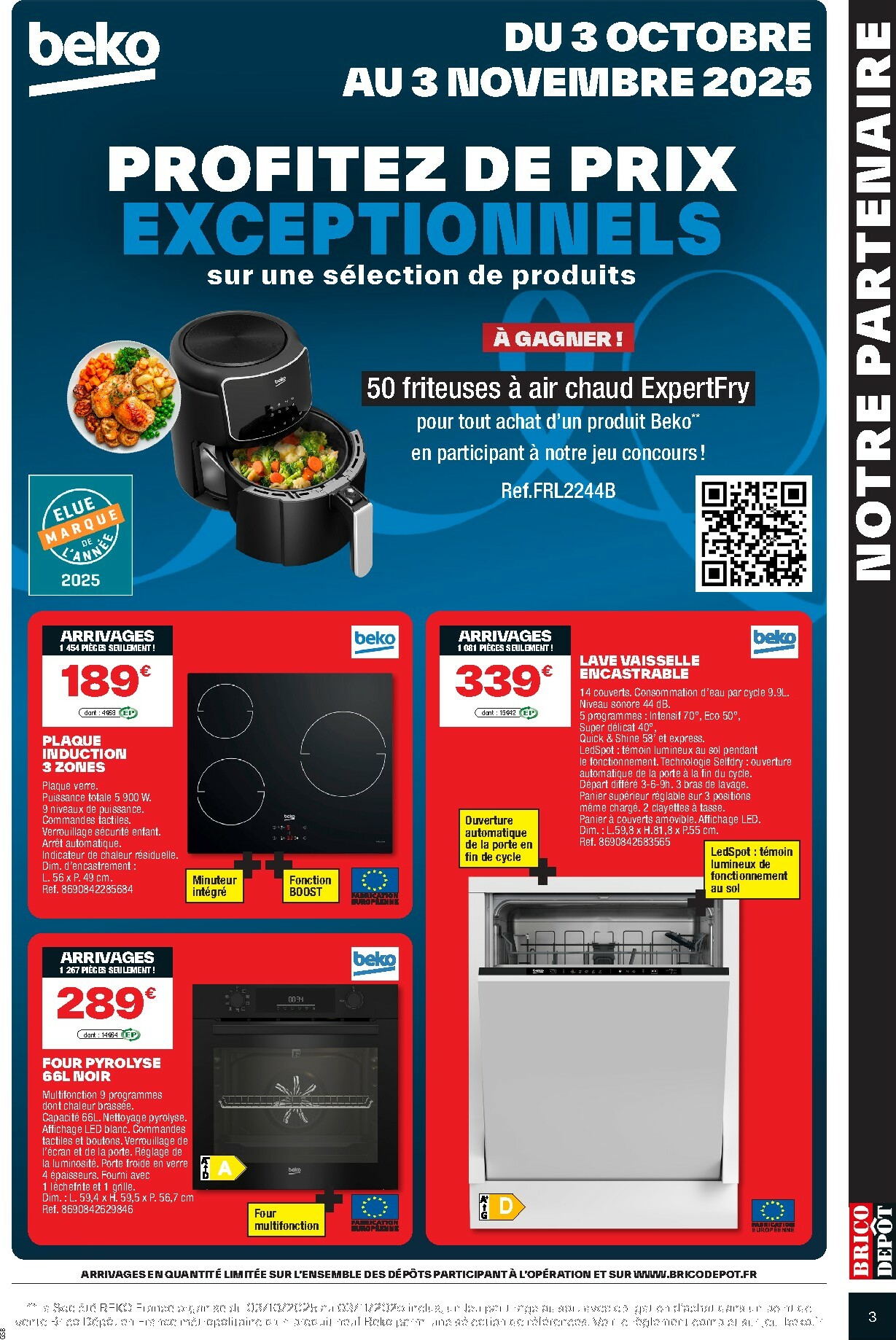 brico-depot - Catalogue Brico Dépôt - Cuisine valable du 03/10 au 16/10 - page: 3