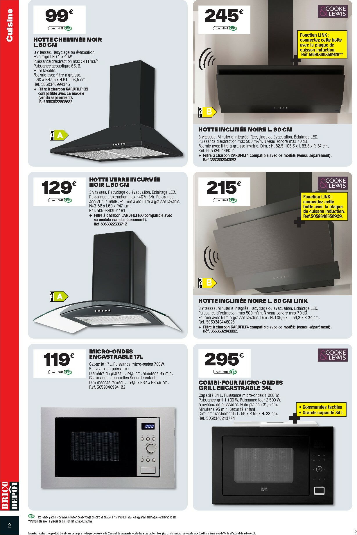 brico-depot - Catalogue Brico Dépôt - Cuisine valable du 03/10 au 16/10 - page: 2