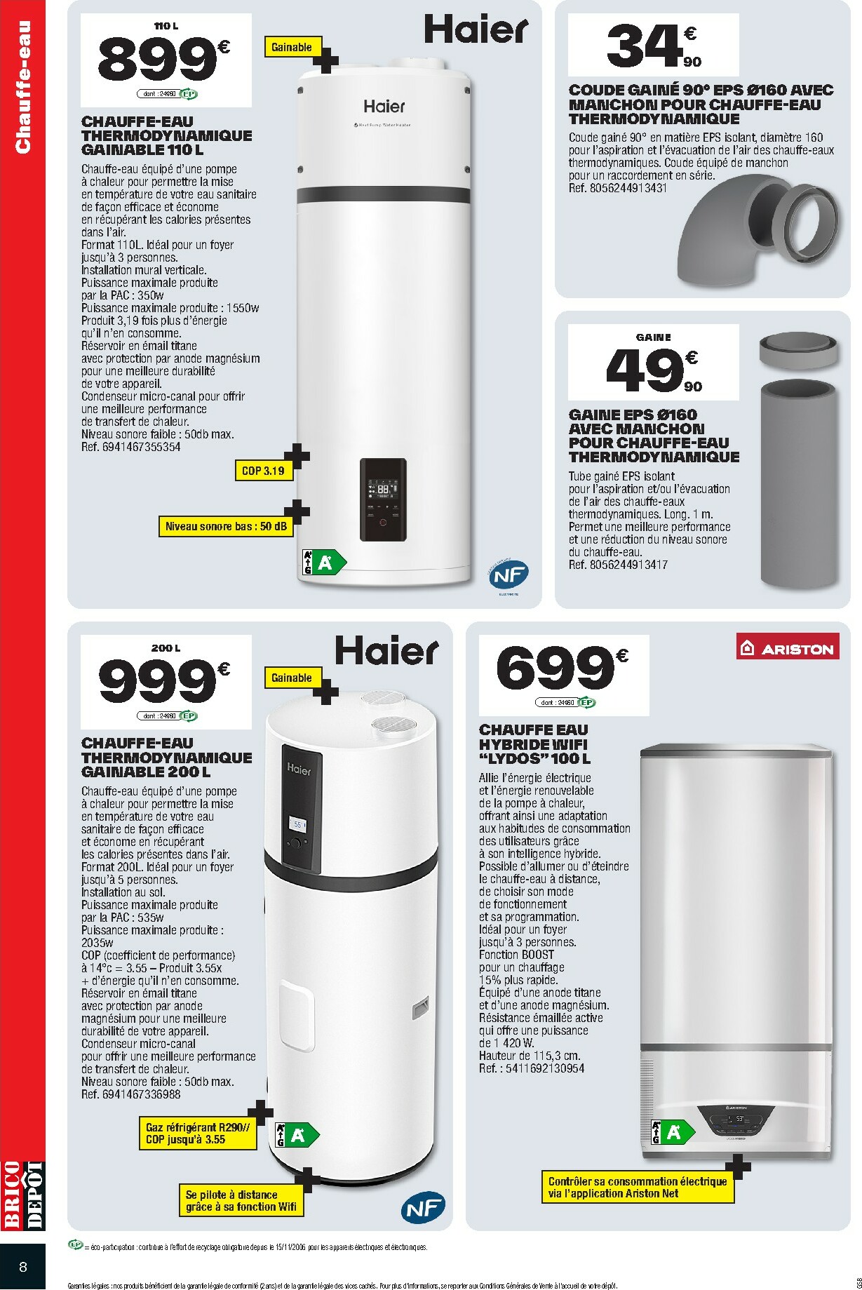 brico-depot - Catalogue Brico Dépôt - Cuisine valable du 03/10 au 16/10 - page: 8