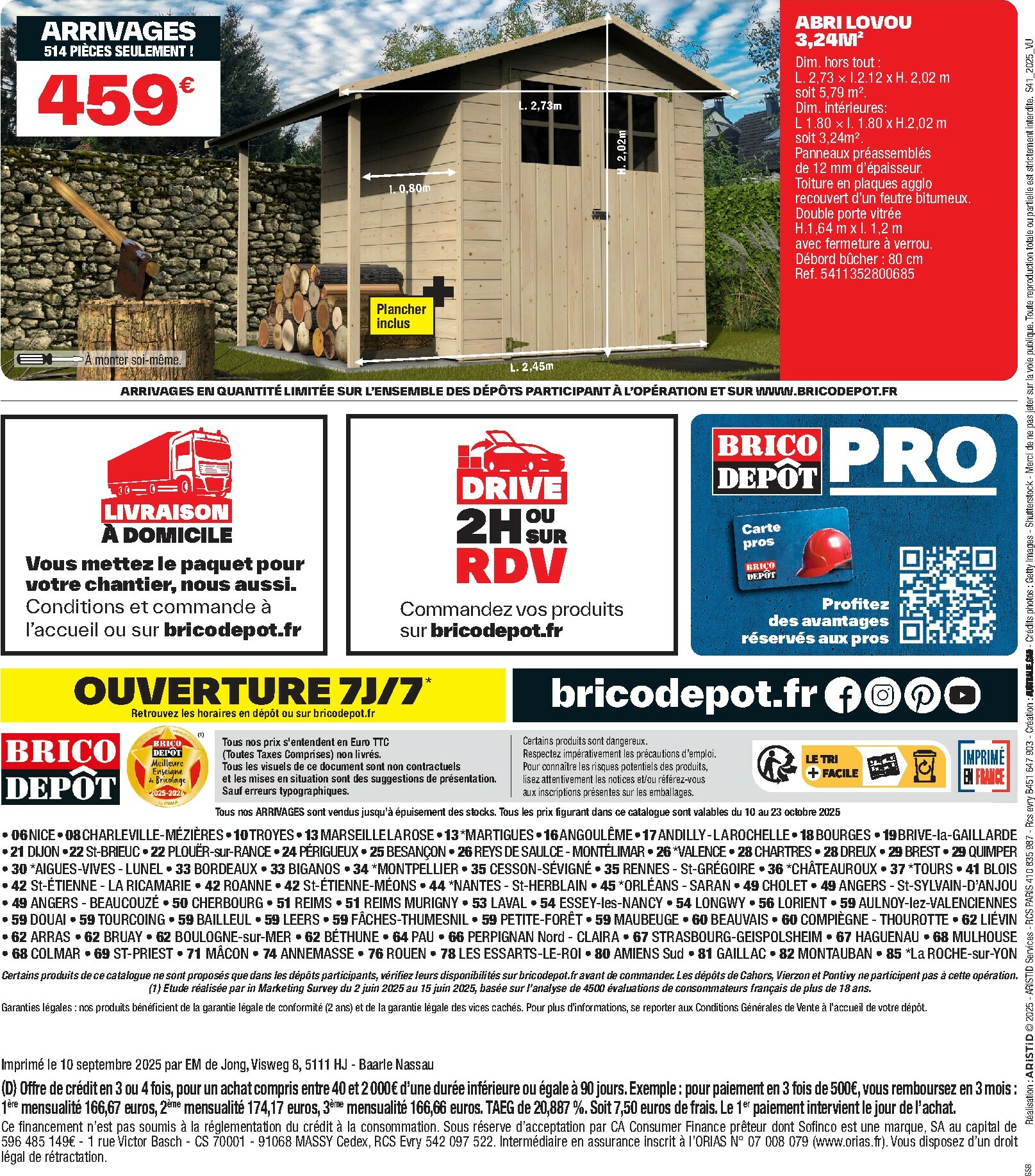 brico-depot - Catalogue Brico Dépôt valable du 10/10 au 23/10 - page: 52