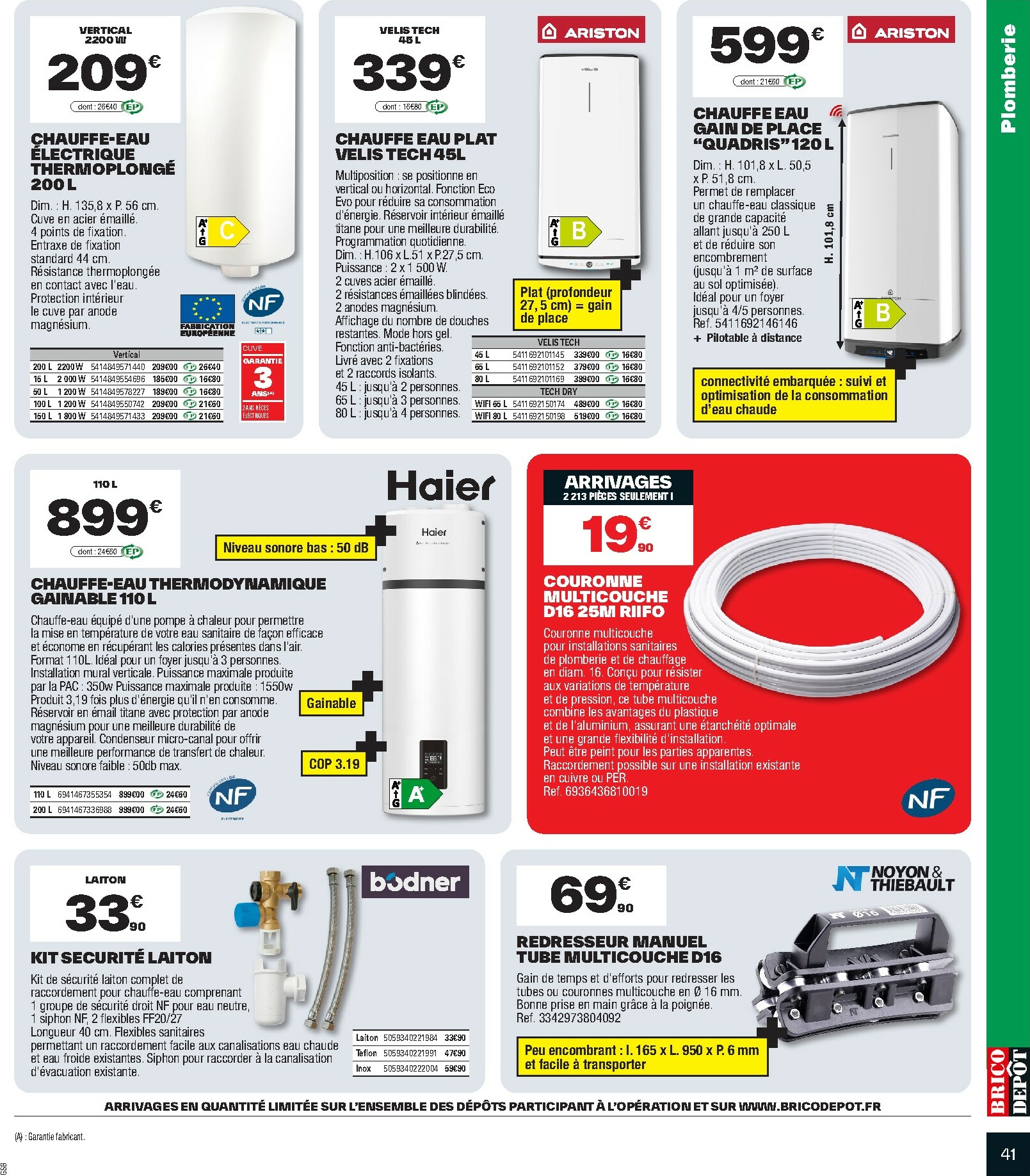 brico-depot - Catalogue Brico Dépôt valable du 10/10 au 23/10 - page: 41