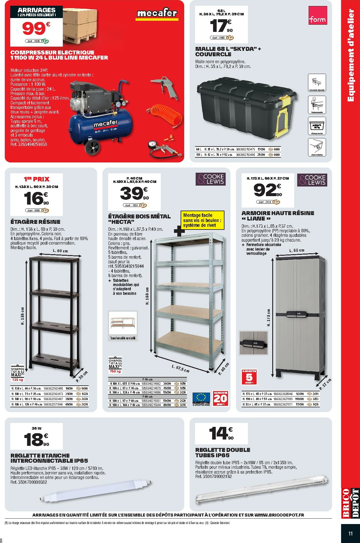brico-depot - Catalogue Brico Dépôt valable du 08/11 au 21/11 - page: 11