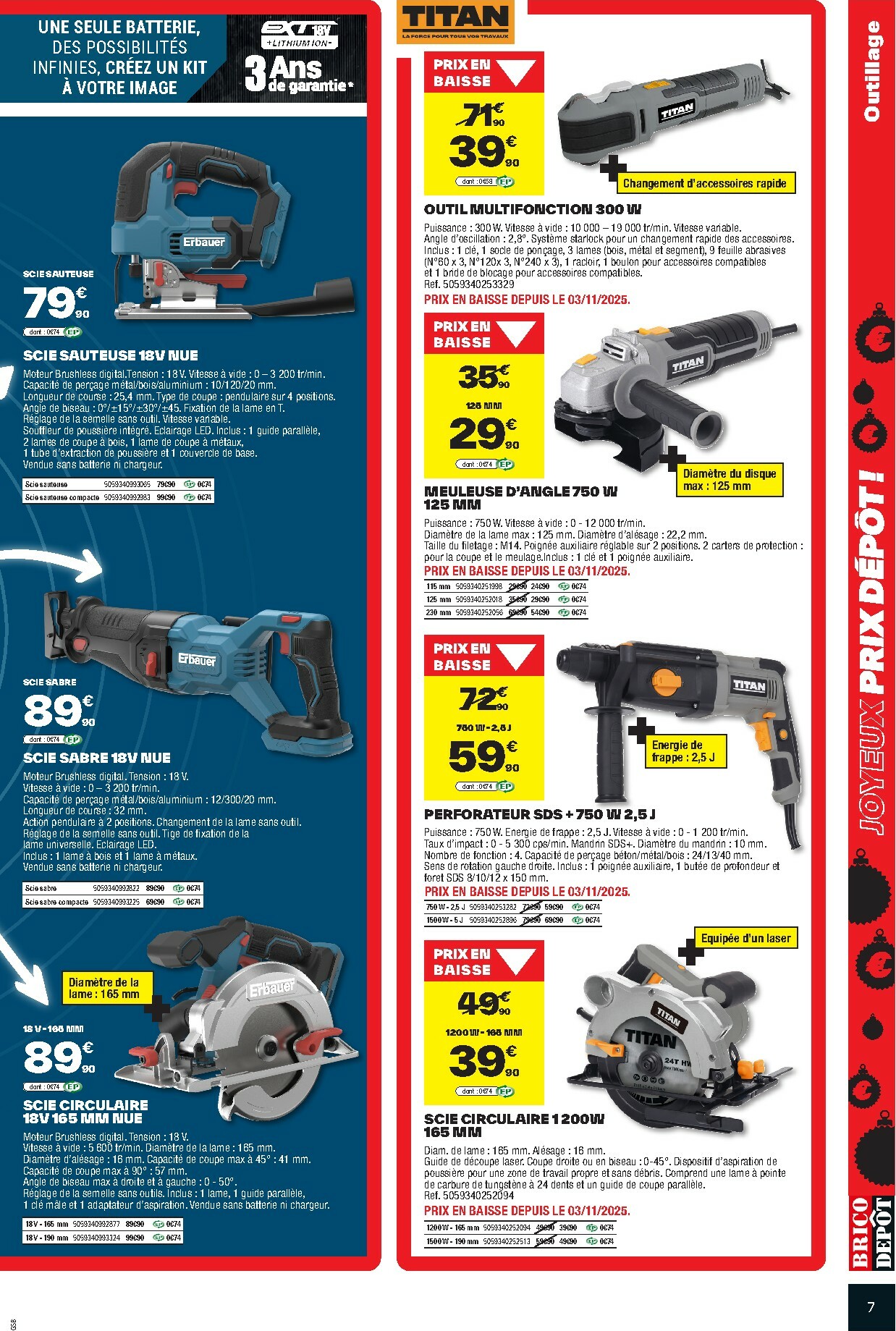 brico-depot - Catalogue Brico Dépôt valable du 28/11 au 25/12 - page: 7