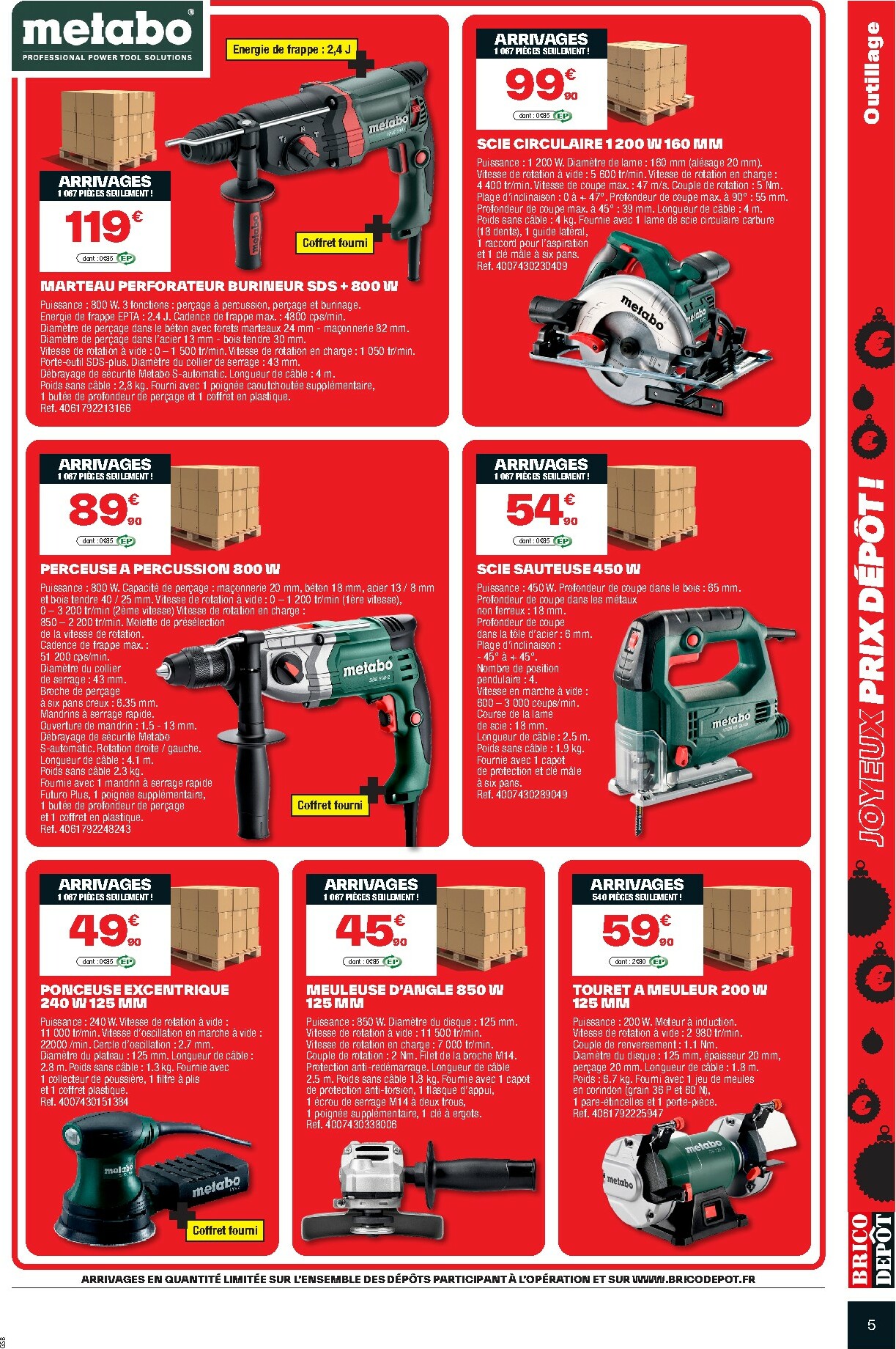 brico-depot - Catalogue Brico Dépôt valable du 28/11 au 25/12 - page: 5