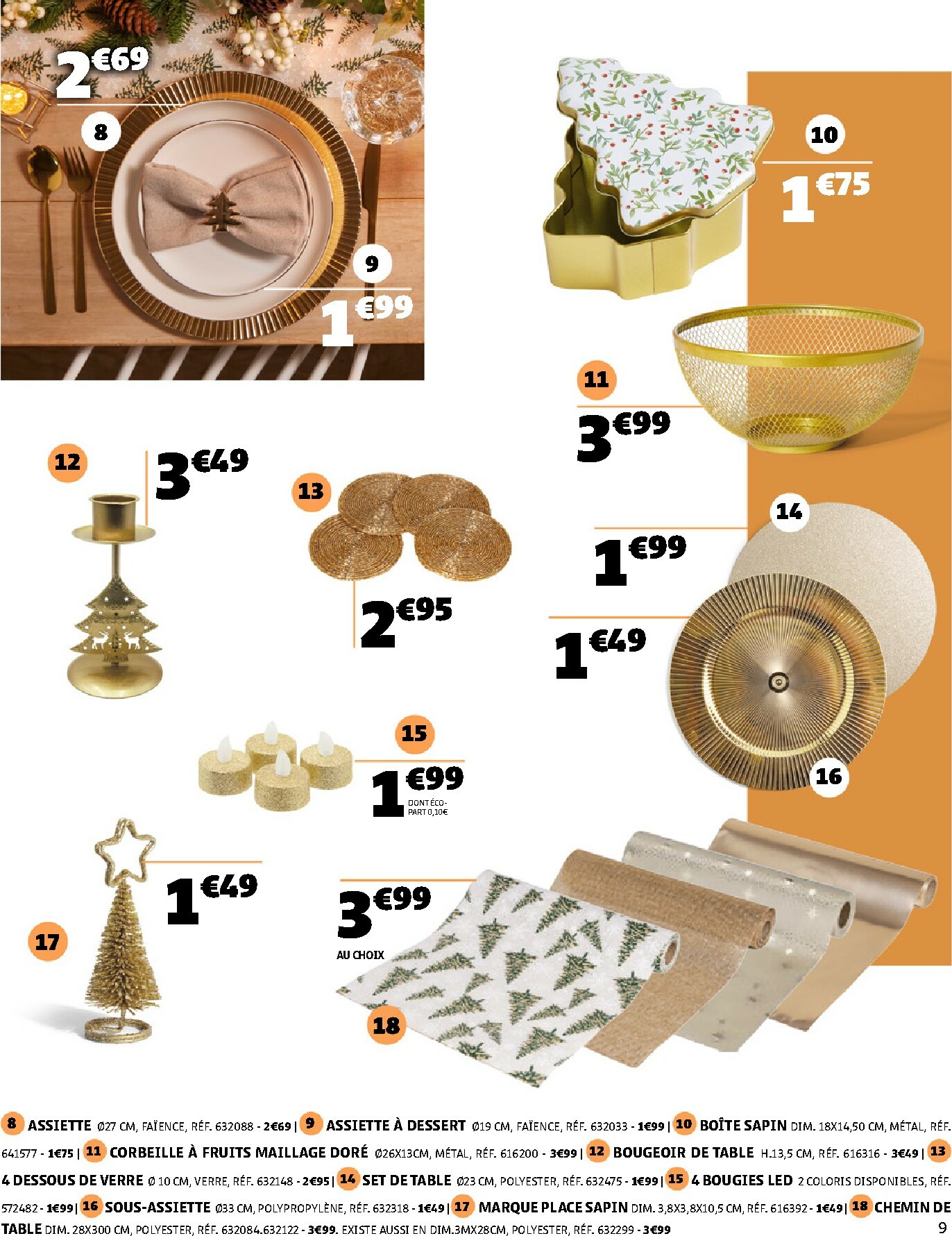 gifi - Catalogue Gifi - Tables en fête valable du 16/12 au 24/12 - page: 9