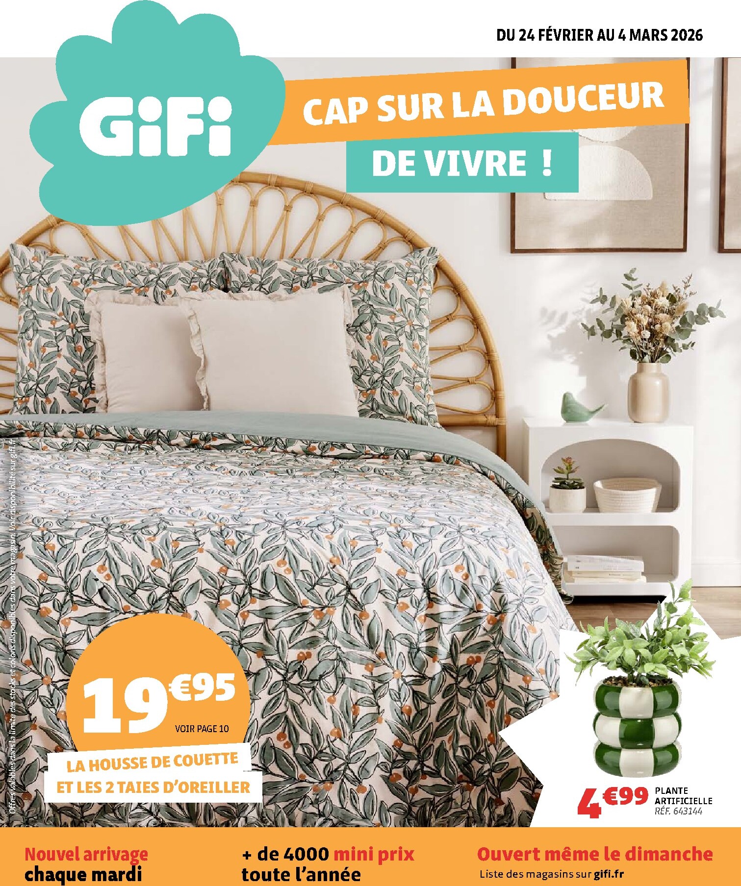 gifi - Catalogue Gifi - Cap sur la douceur de vivre ! valable du 24/02/2026 au 04/03/2026 - page: 1