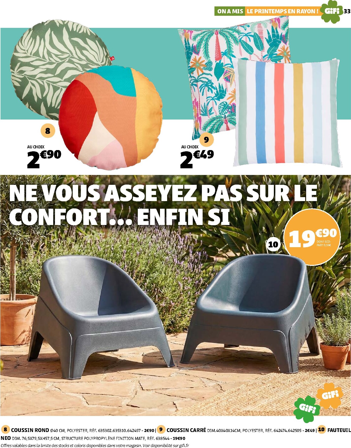gifi - Catalogue Gifi - On a mis le printemps en rayon ! valable du 10/03/2026 au 30/03/2026 - page: 33