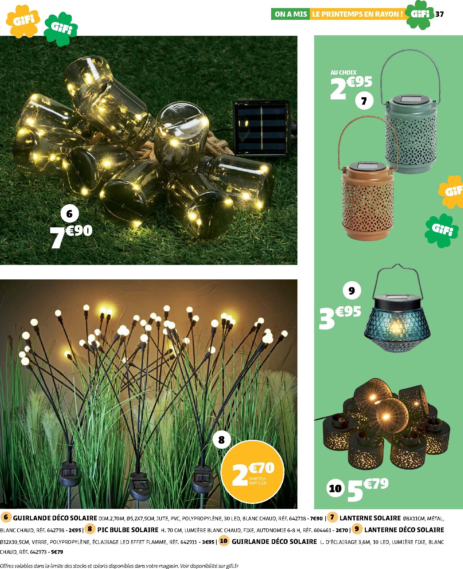 gifi - Catalogue Gifi - On a mis le printemps en rayon ! valable du 10/03/2026 au 30/03/2026 - page: 37