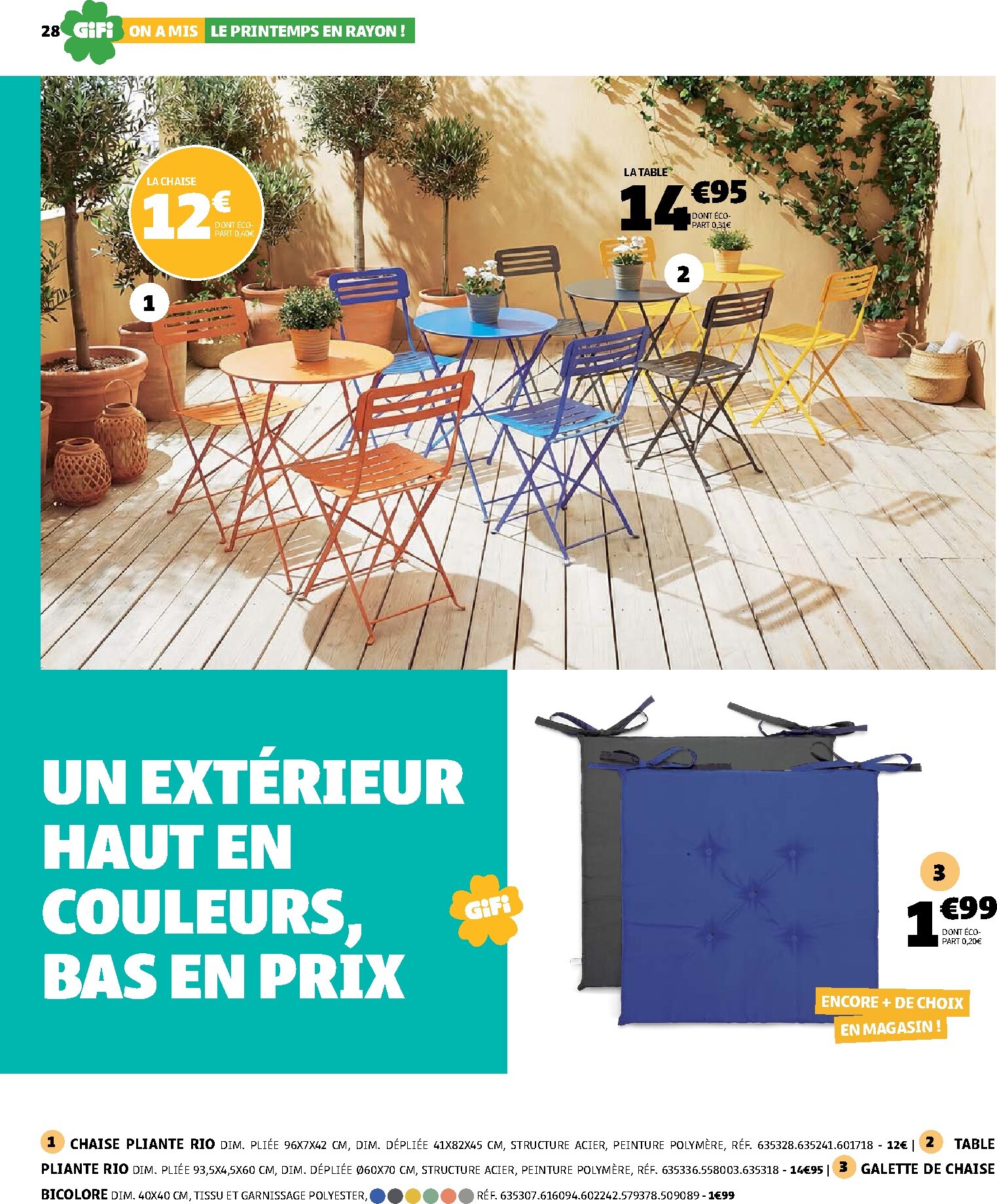 gifi - Catalogue Gifi - On a mis le printemps en rayon ! valable du 10/03/2026 au 30/03/2026 - page: 28