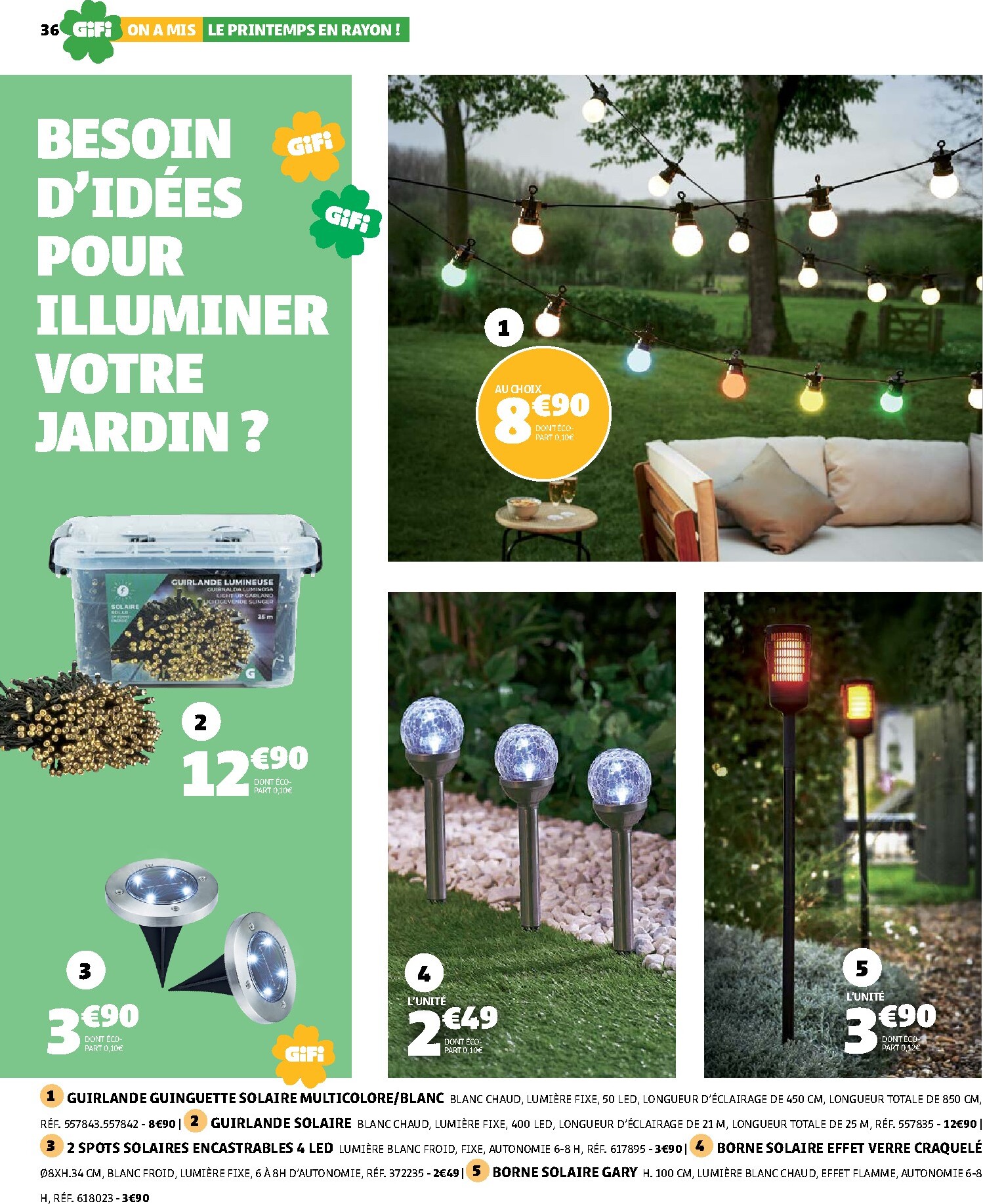 gifi - Catalogue Gifi - On a mis le printemps en rayon ! valable du 10/03/2026 au 30/03/2026 - page: 36