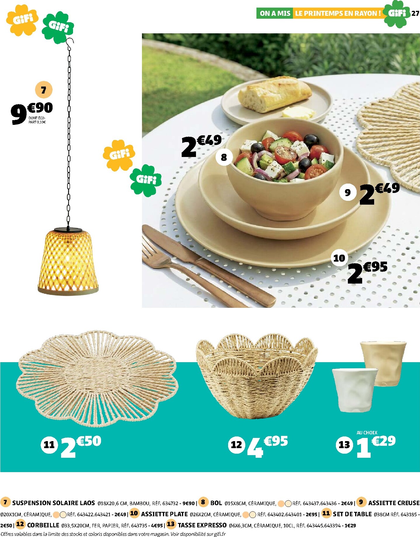 gifi - Catalogue Gifi - On a mis le printemps en rayon ! valable du 10/03/2026 au 30/03/2026 - page: 27