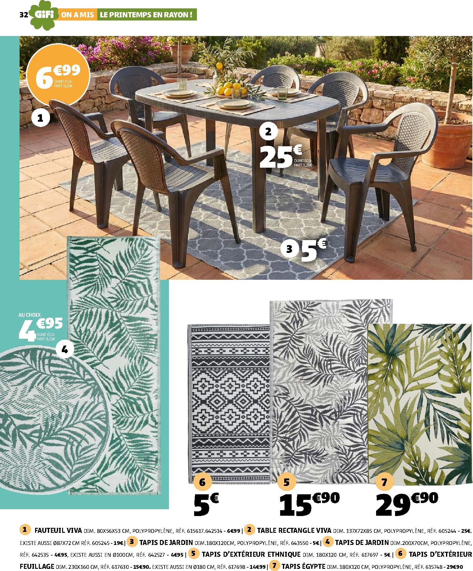 gifi - Catalogue Gifi - On a mis le printemps en rayon ! valable du 10/03/2026 au 30/03/2026 - page: 32