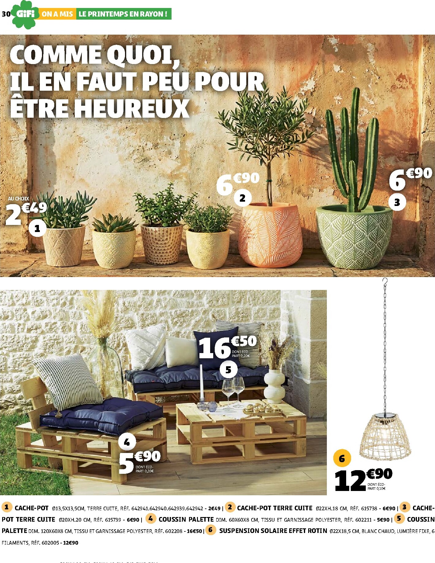 gifi - Catalogue Gifi - On a mis le printemps en rayon ! valable du 10/03/2026 au 30/03/2026 - page: 30