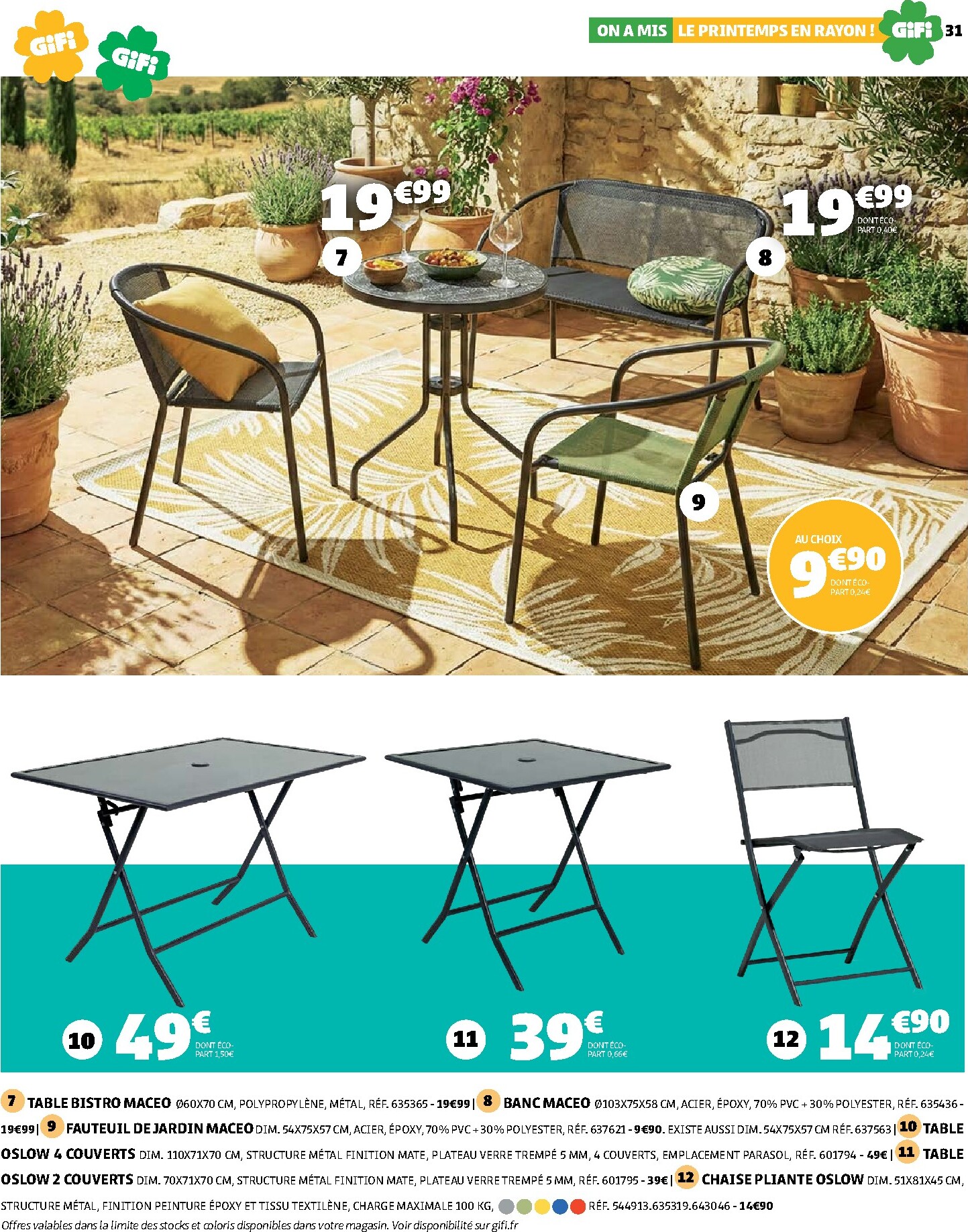 gifi - Catalogue Gifi - On a mis le printemps en rayon ! valable du 10/03/2026 au 30/03/2026 - page: 31