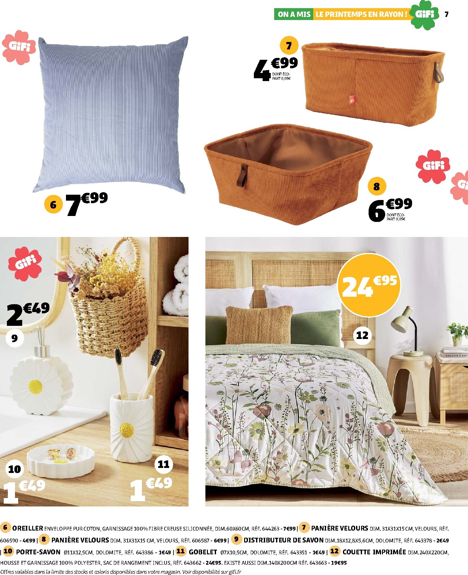 gifi - Catalogue Gifi - On a mis le printemps en rayon ! valable du 10/03/2026 au 30/03/2026 - page: 7