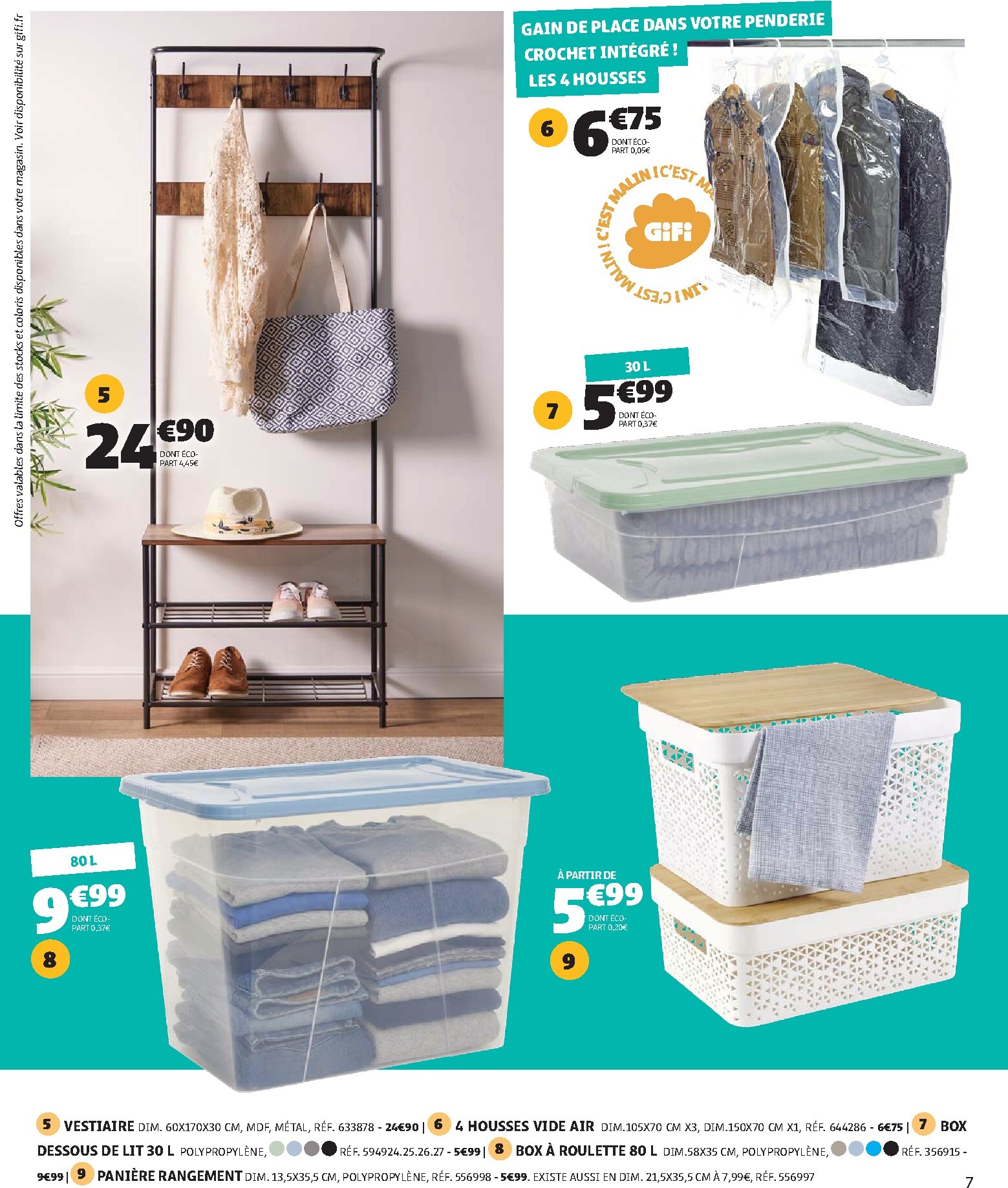 gifi - Catalogue Gifi - Le printemps des bonnes affaires valable du 24/03/2026 au 06/04/2026 - page: 7