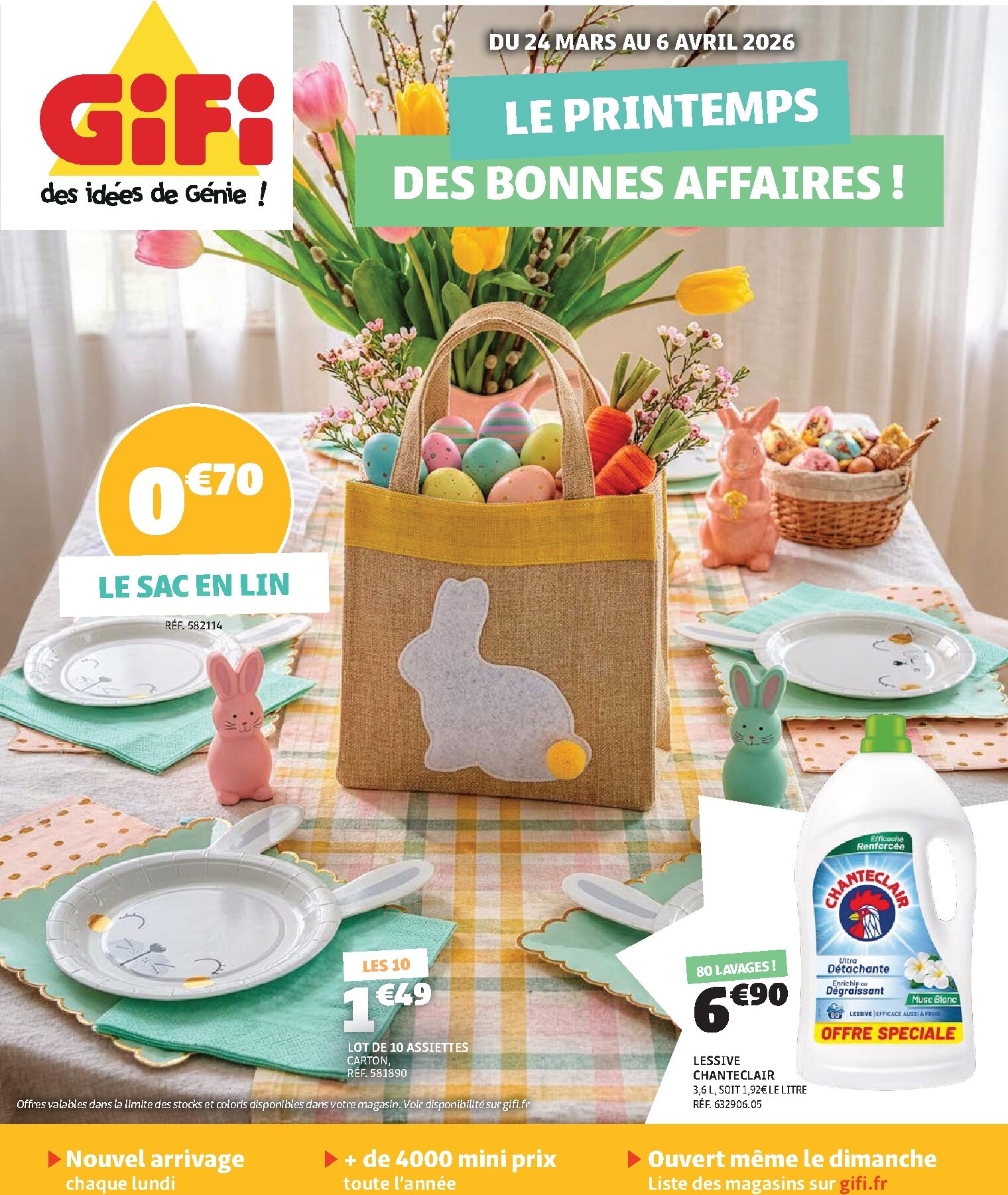gifi - Catalogue Gifi - Le printemps des bonnes affaires valable du 24/03/2026 au 06/04/2026