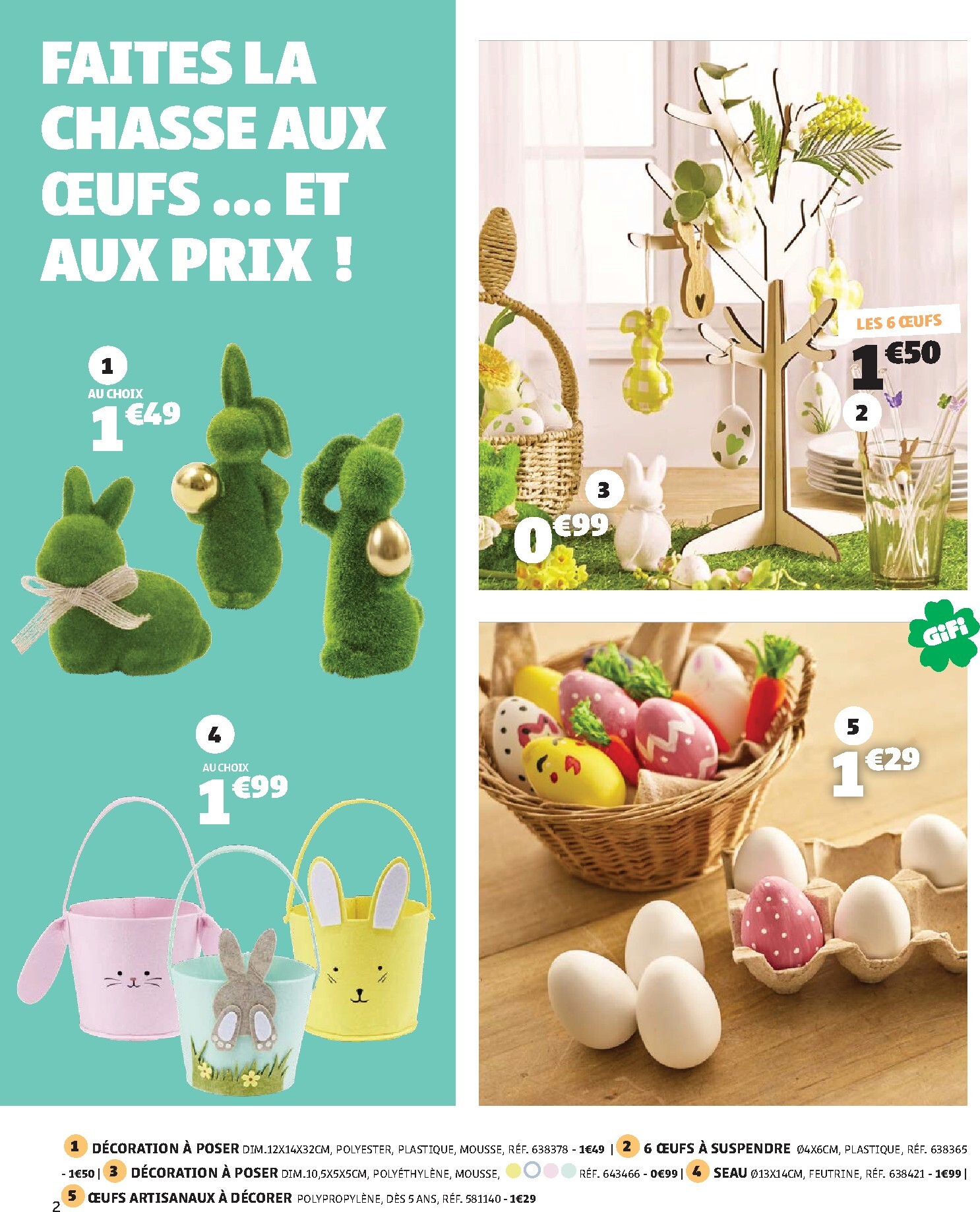 gifi - Catalogue Gifi - Le printemps des bonnes affaires valable du 24/03/2026 au 06/04/2026 - page: 2