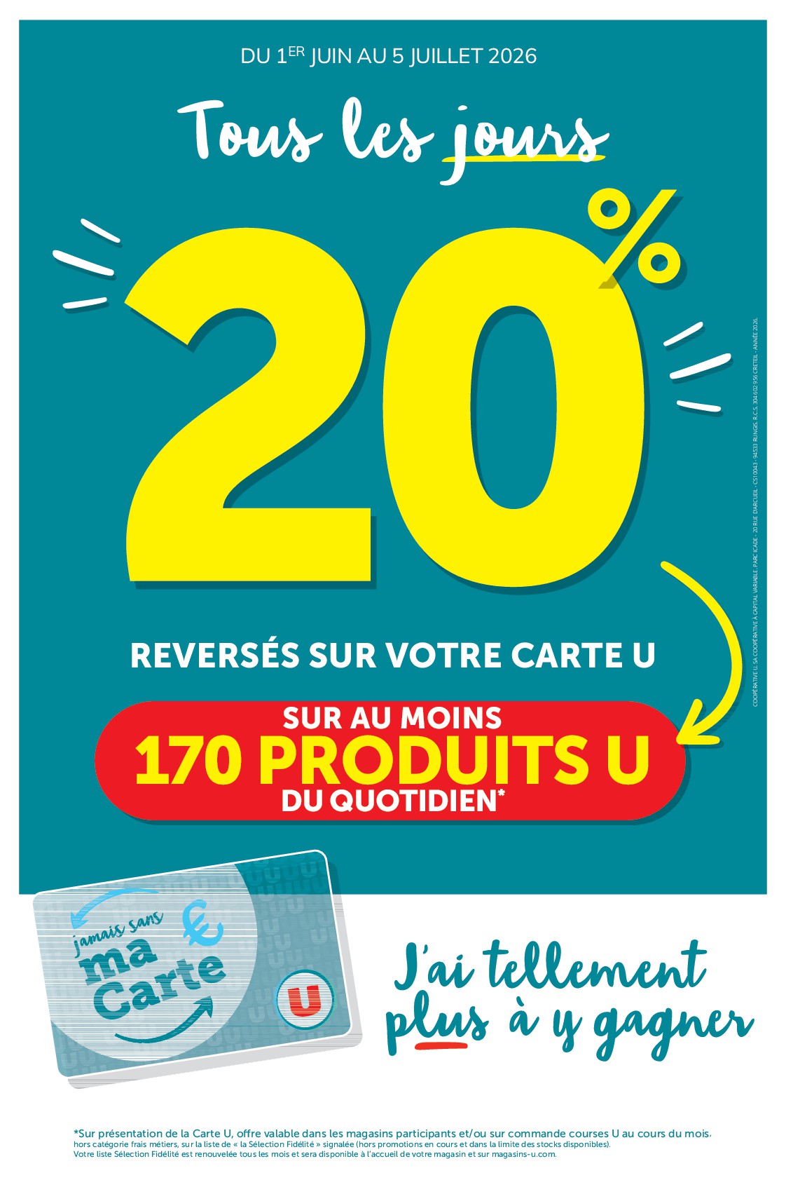super-u - Current Super U - Ma Sélection Carte U leaflet valid from du lundi 01/06/2026 to du dimanche 05/07/2026