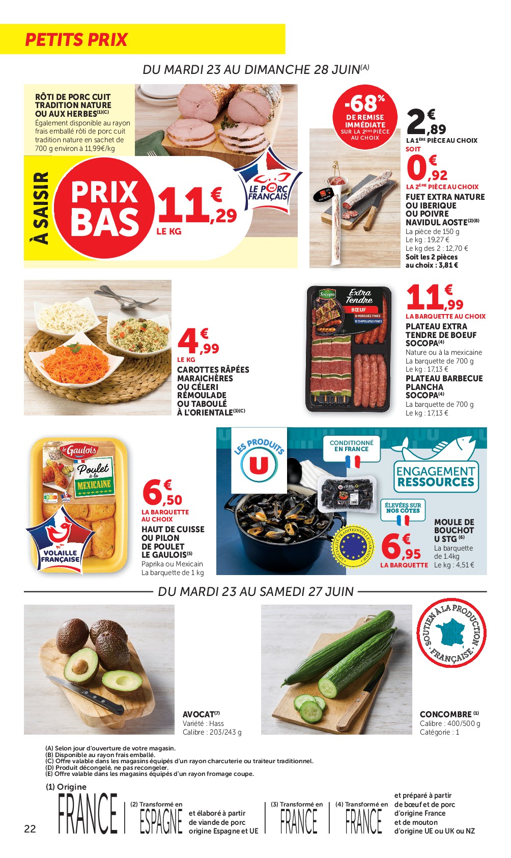 super-u - Flyer Super U pour la semaine prochaine du du mardi 23/06/2026 au du dimanche 05/07/2026 - page: 22