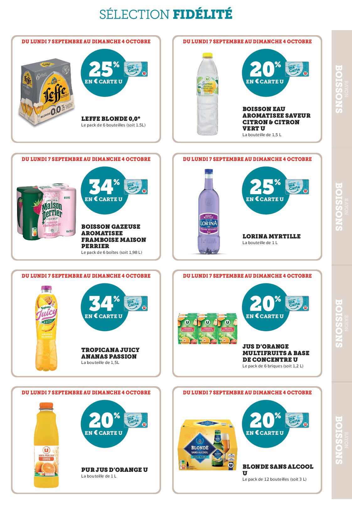 super-u - Current Super U - Ma sélection Carte U Septembre leaflet valid from du lundi 07/09/2026 to du dimanche 04/10/2026 - page: 37