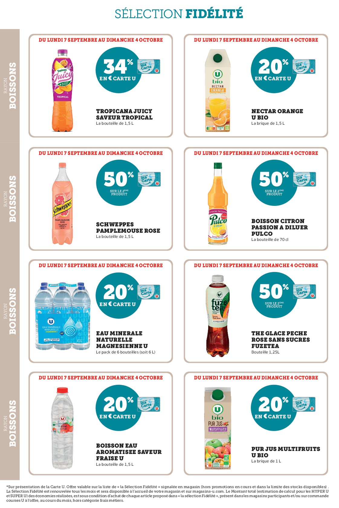 super-u - Current Super U - Ma sélection Carte U Septembre leaflet valid from du lundi 07/09/2026 to du dimanche 04/10/2026 - page: 38