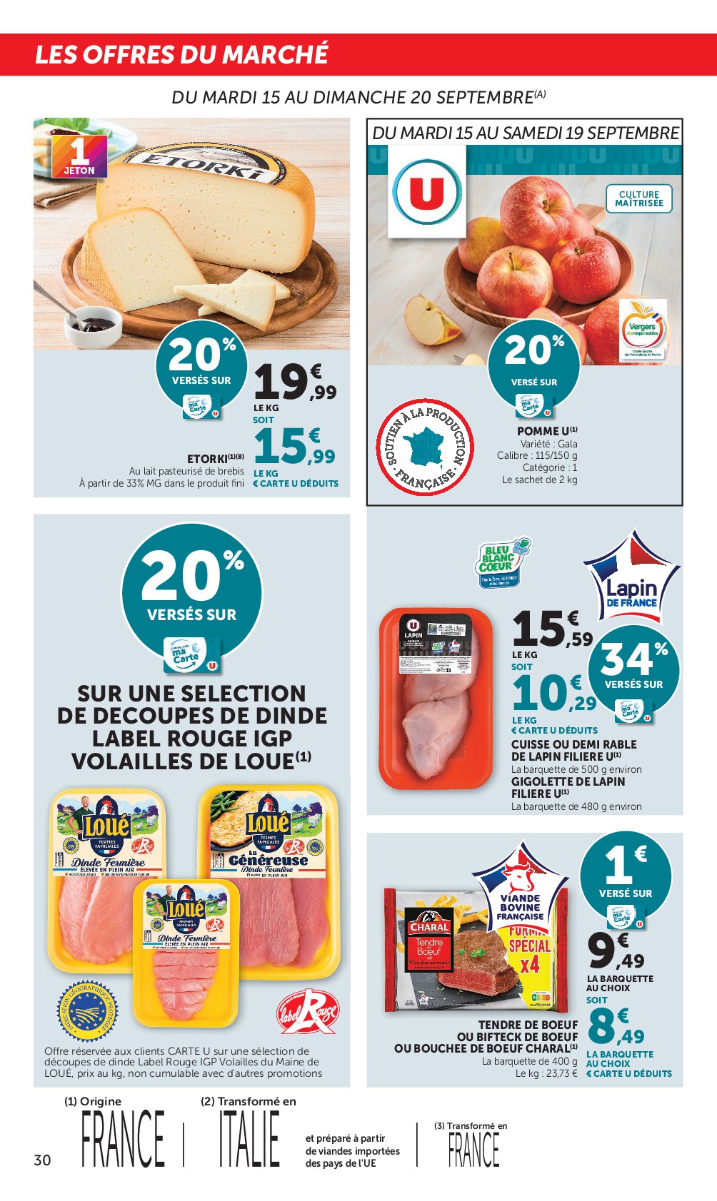 super-u - Flyer Super U pour la semaine prochaine du du mardi 15/09/2026 au du dimanche 27/09/2026 - page: 30