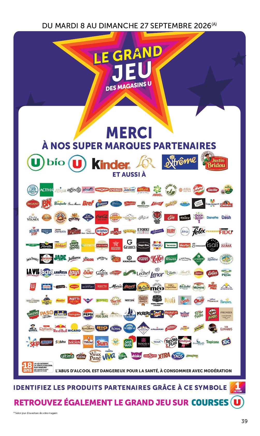 super-u - Flyer Super U pour la semaine prochaine du du mardi 15/09/2026 au du dimanche 27/09/2026 - page: 39