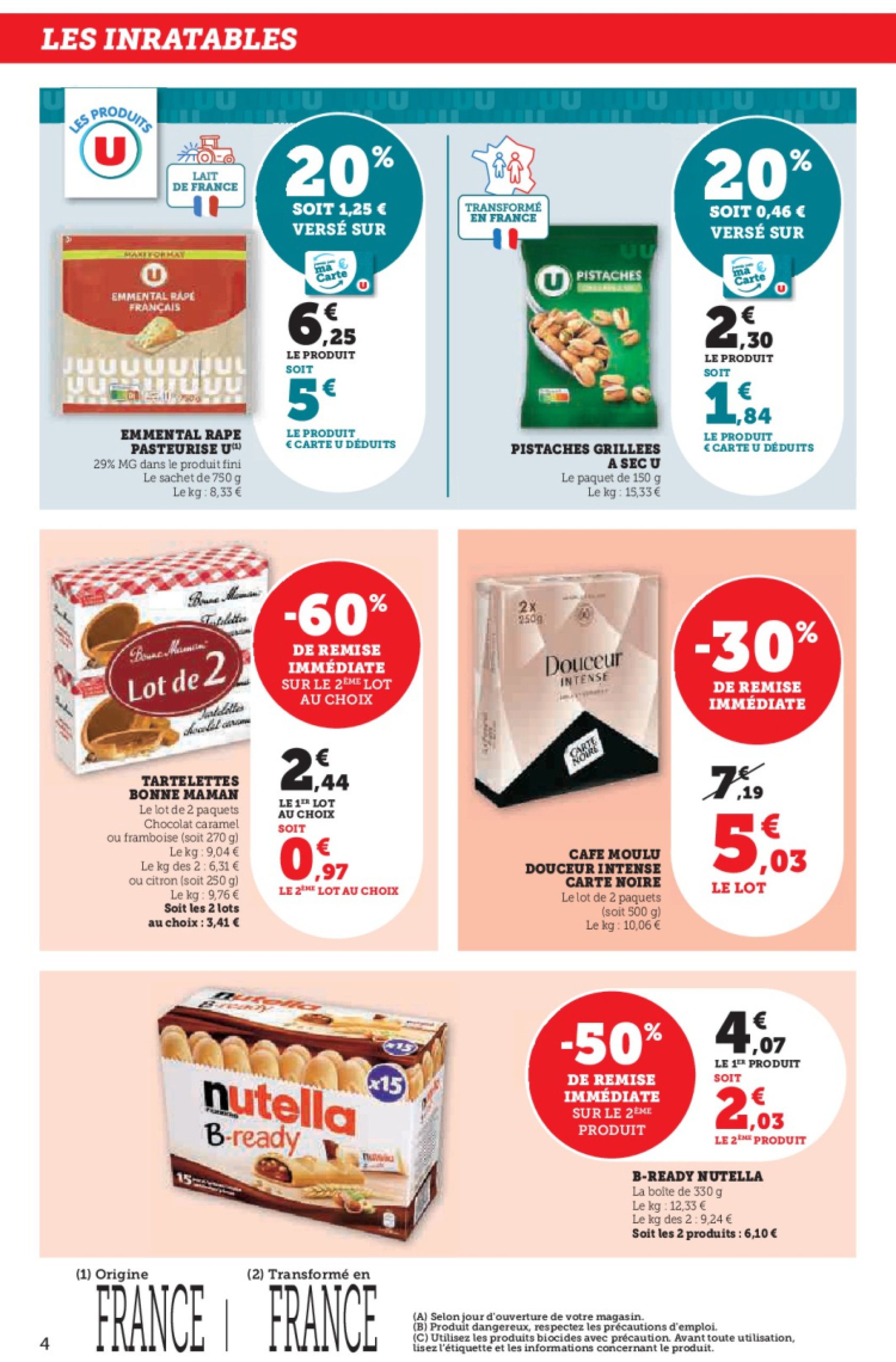 super-u - Catalogue Hyper U - Les prix bas de la semaine valable dès 25/03 - 06/04 - page: 4