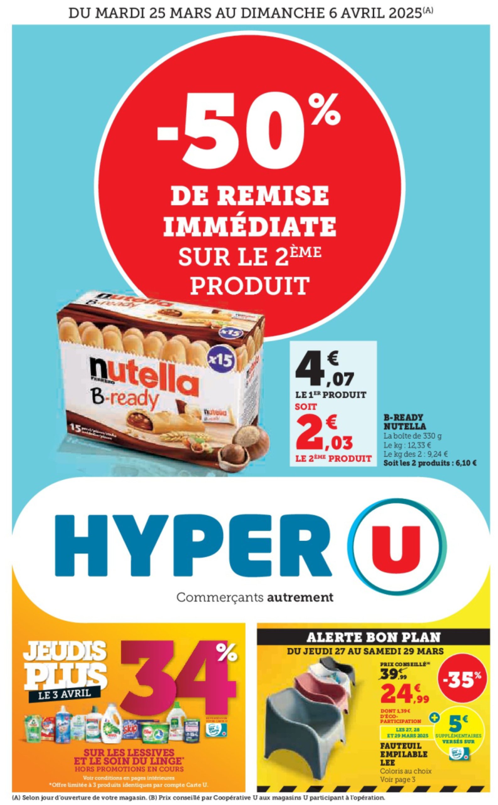 super-u - Catalogue Hyper U - Les prix bas de la semaine valable dès 25/03 - 06/04