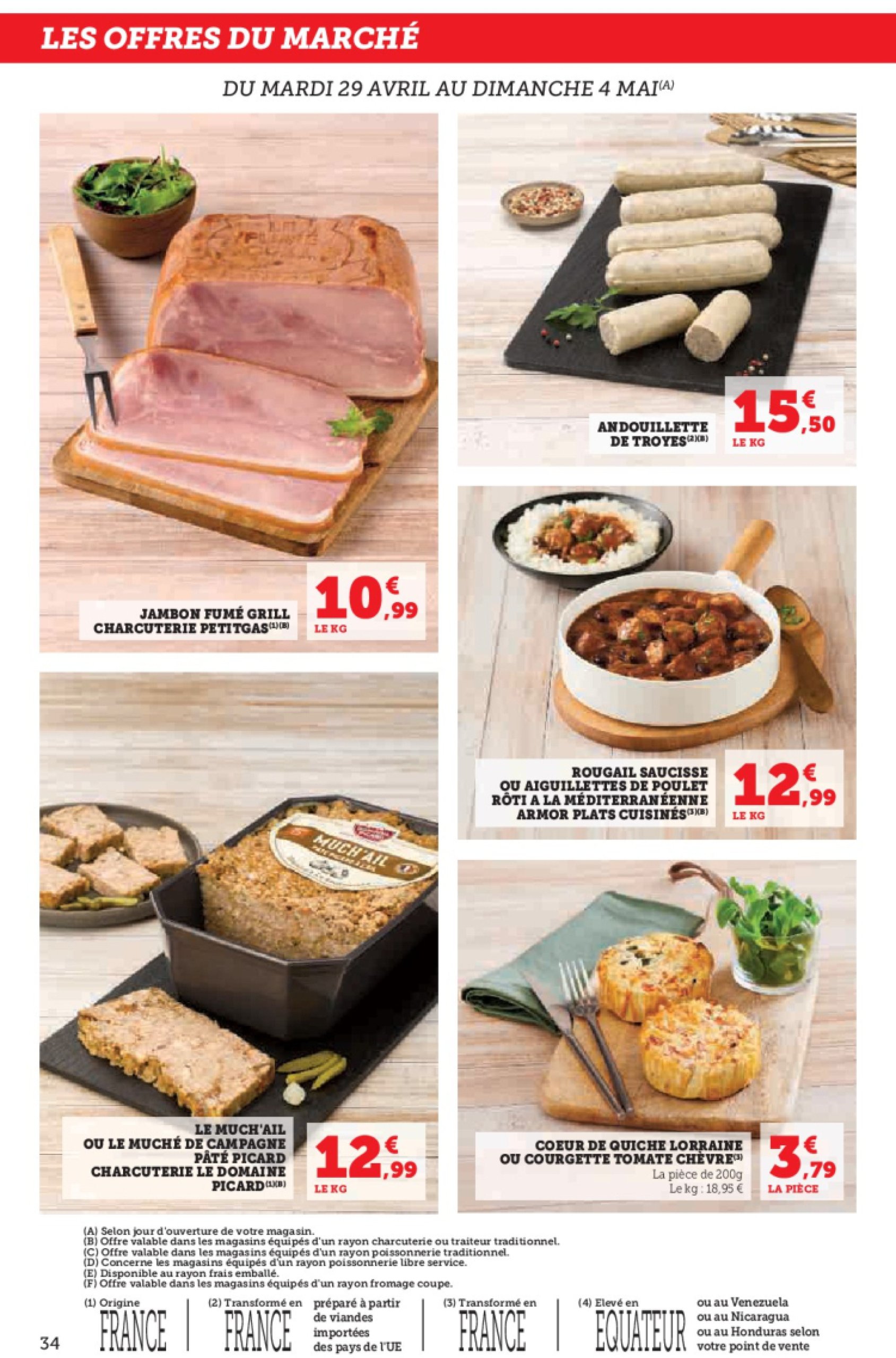 super-u - Catalogue Hyper U - Spécial cuisine traditionnelle à prix bas ! valable dès 29/04 - 11/05 - page: 34