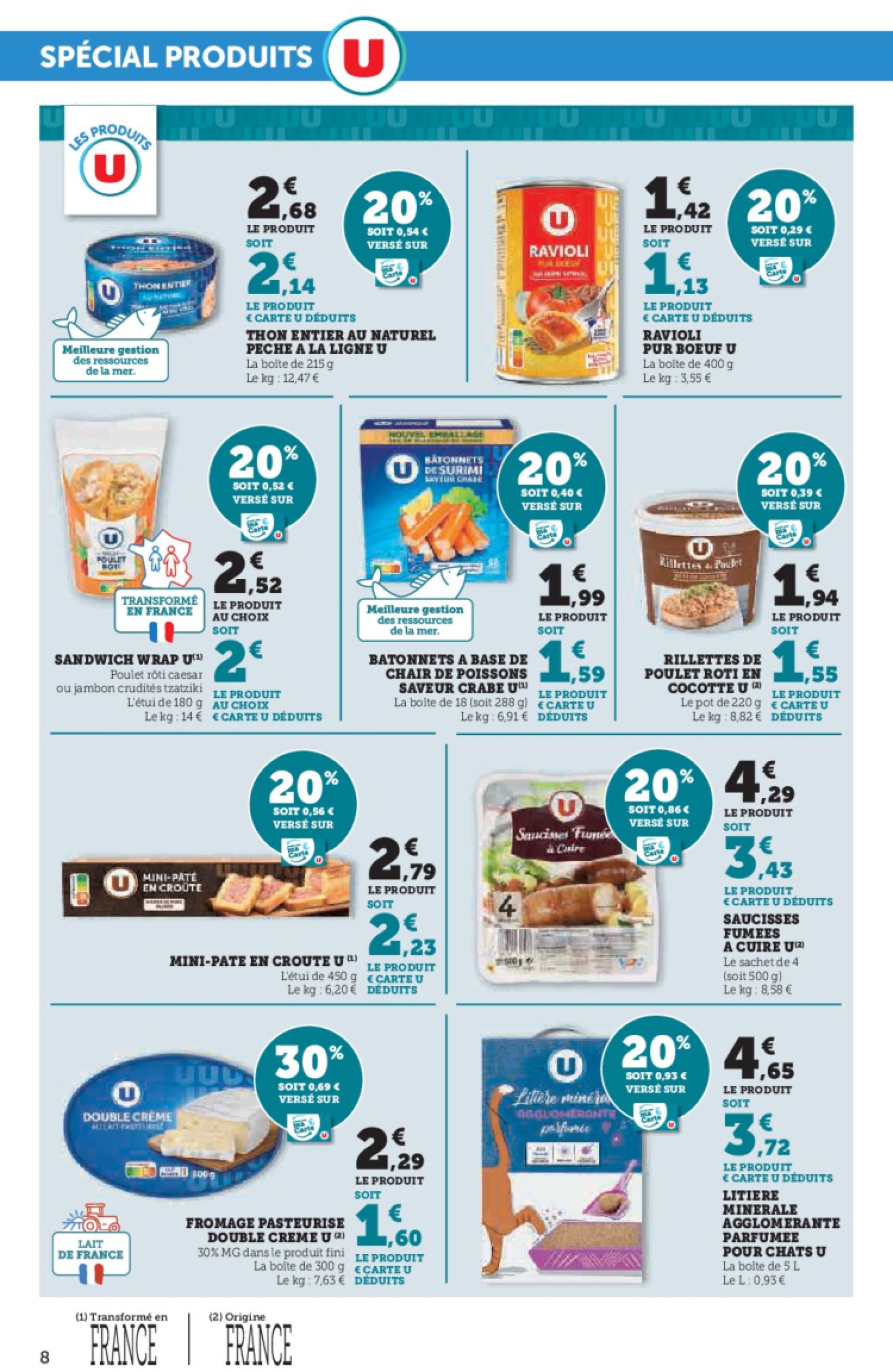 super-u - Catalogue Hyper U - Spécial cuisine traditionnelle à prix bas ! valable dès 29/04 - 11/05 - page: 8