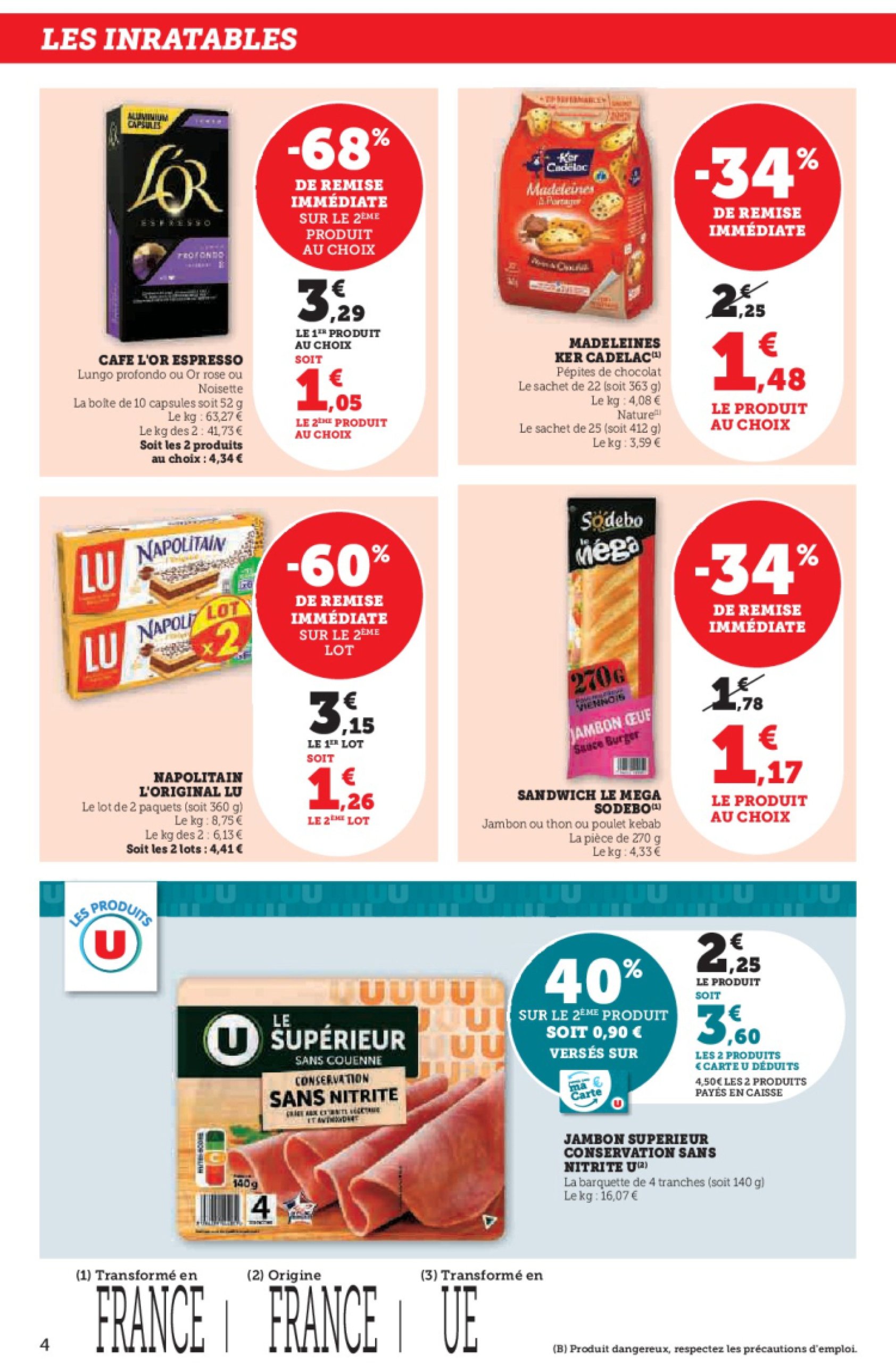 super-u - Catalogue Hyper U valable du 03/06 au 15/06 - page: 4 super-u - Catalogue Hyper U valable du 03/06 au 15/06 - page: 4