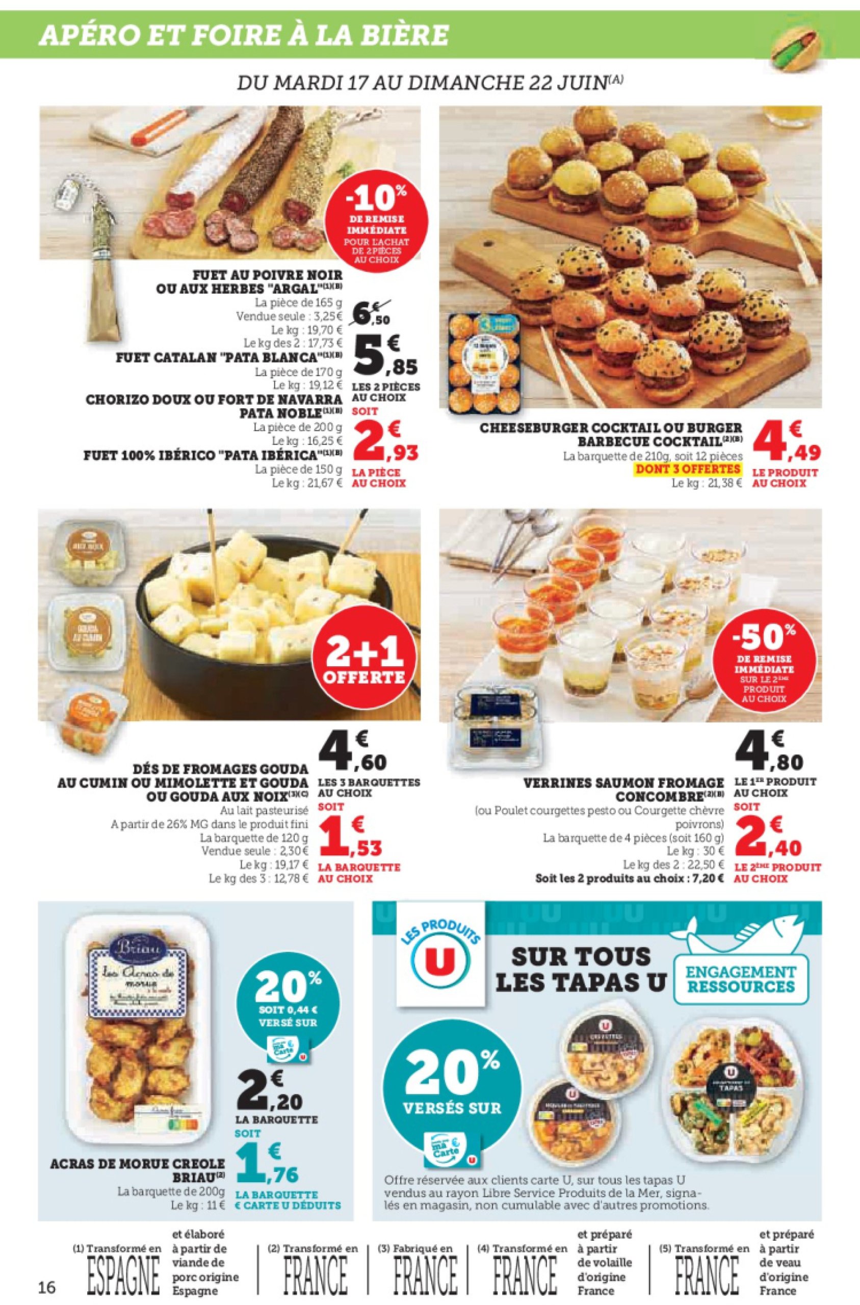 super-u - Catalogue Super U valable du 17/06 au 29/06 - page: 16 super-u - Catalogue Super U valable du 17/06 au 29/06 - page: 16