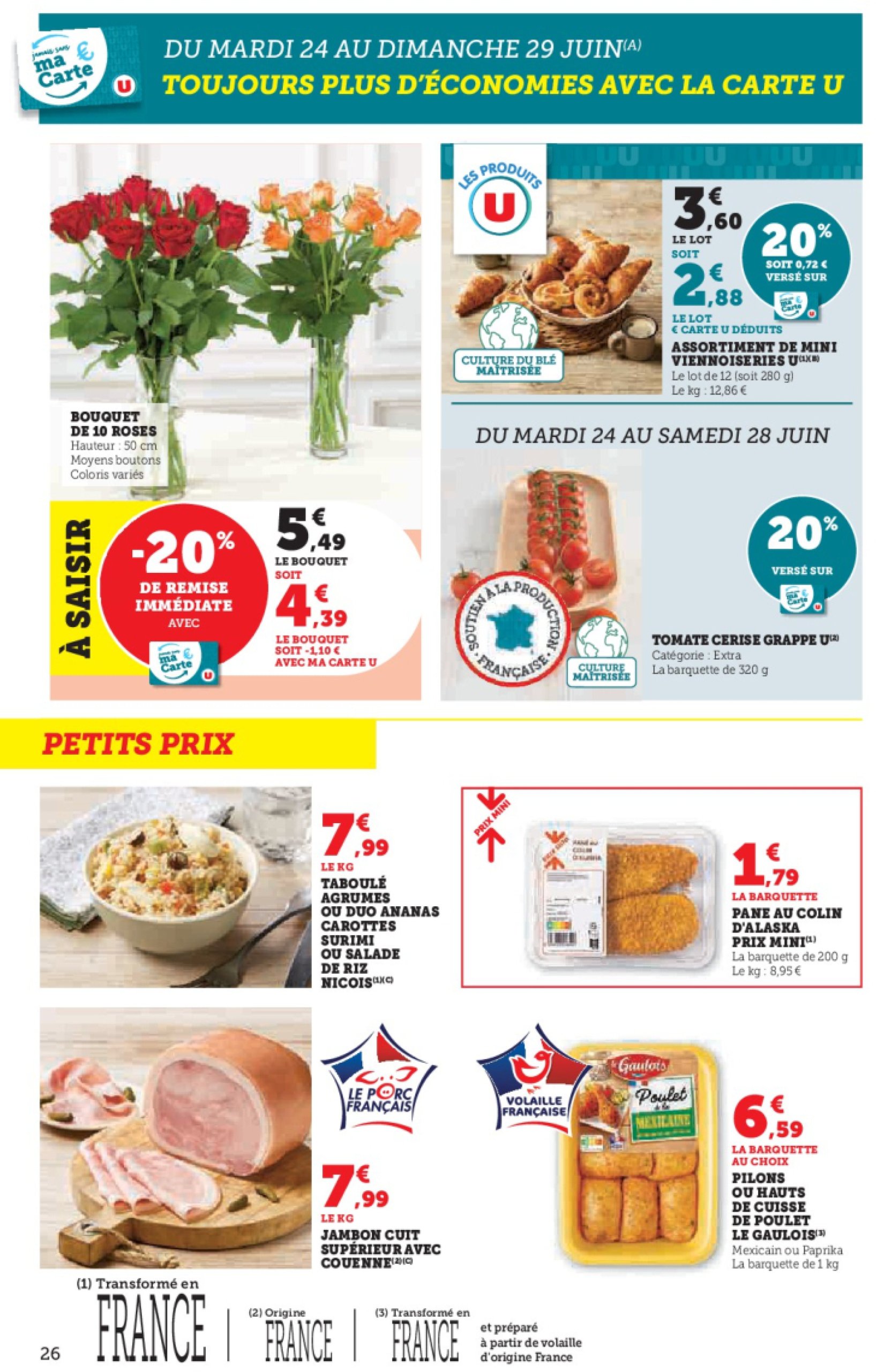 super-u - Catalogue Super U valable du 24/06 au 06/07 - page: 26