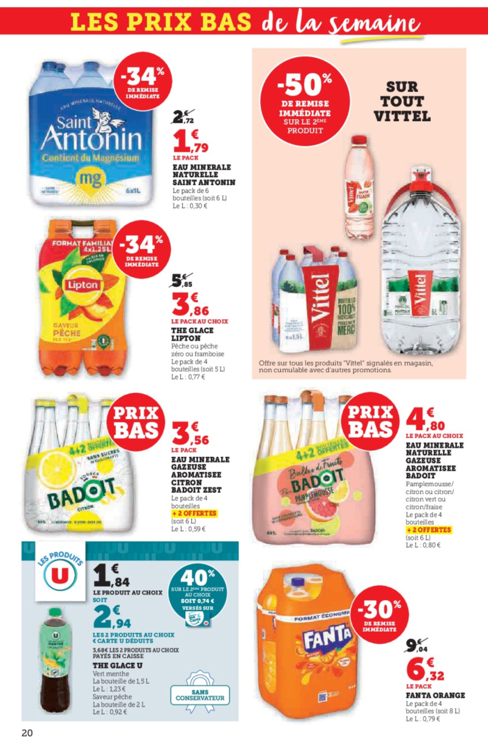super-u - Catalogue Super U valable du 24/06 au 06/07 - page: 20
