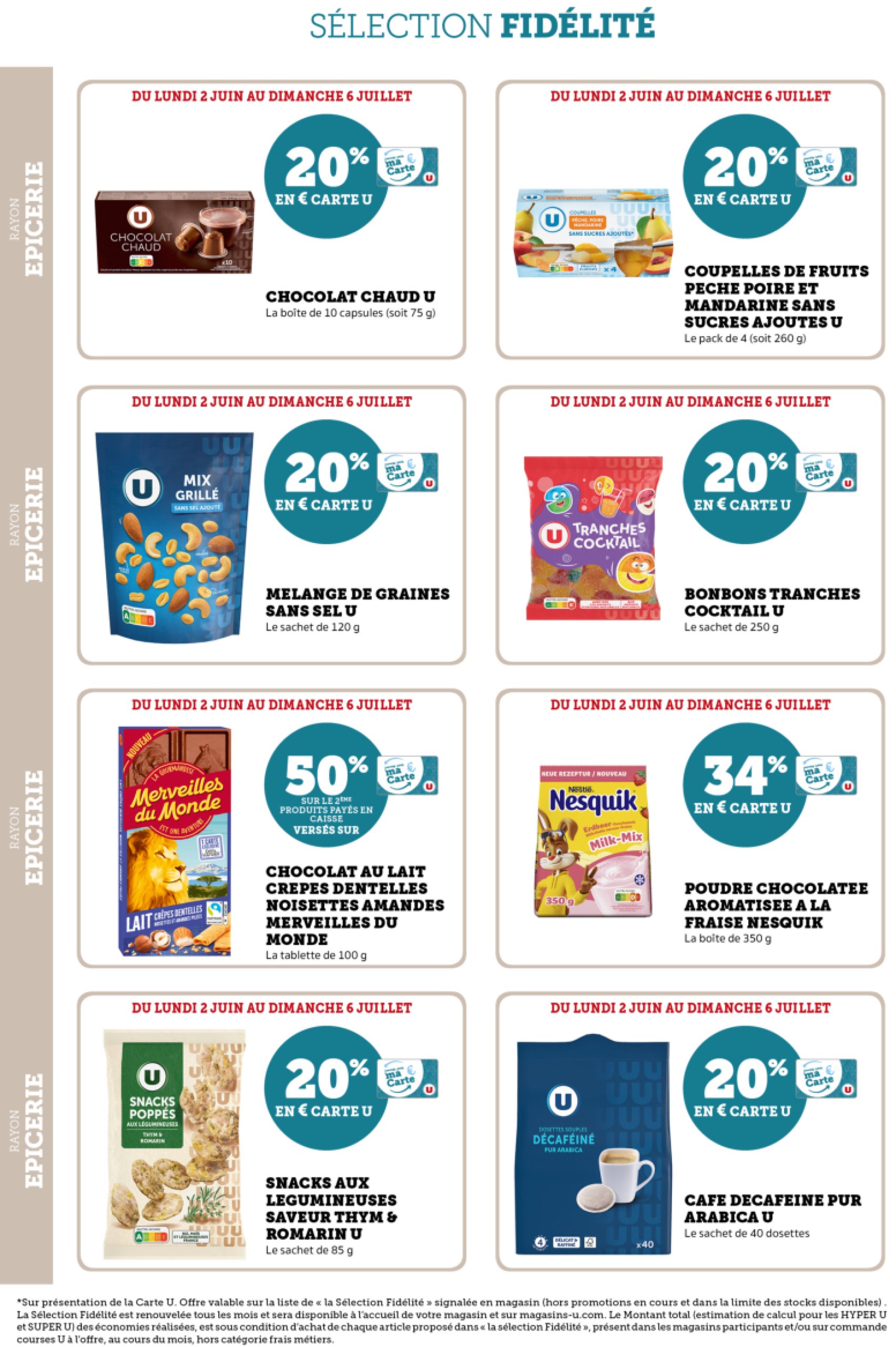 super-u - Catalogue Super U - Ma sélection Carte - Paris, Clichy valable du 02/06 au 06/07 - page: 16