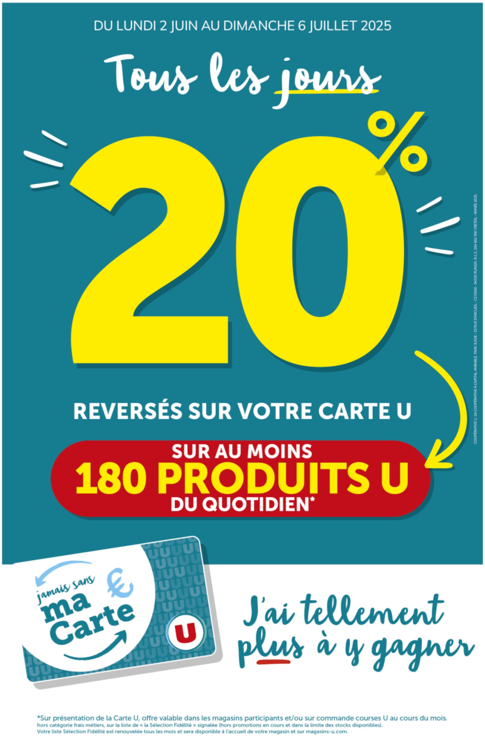 super-u - Catalogue Super U - Ma sélection Carte - Paris, Clichy valable du 02/06 au 06/07