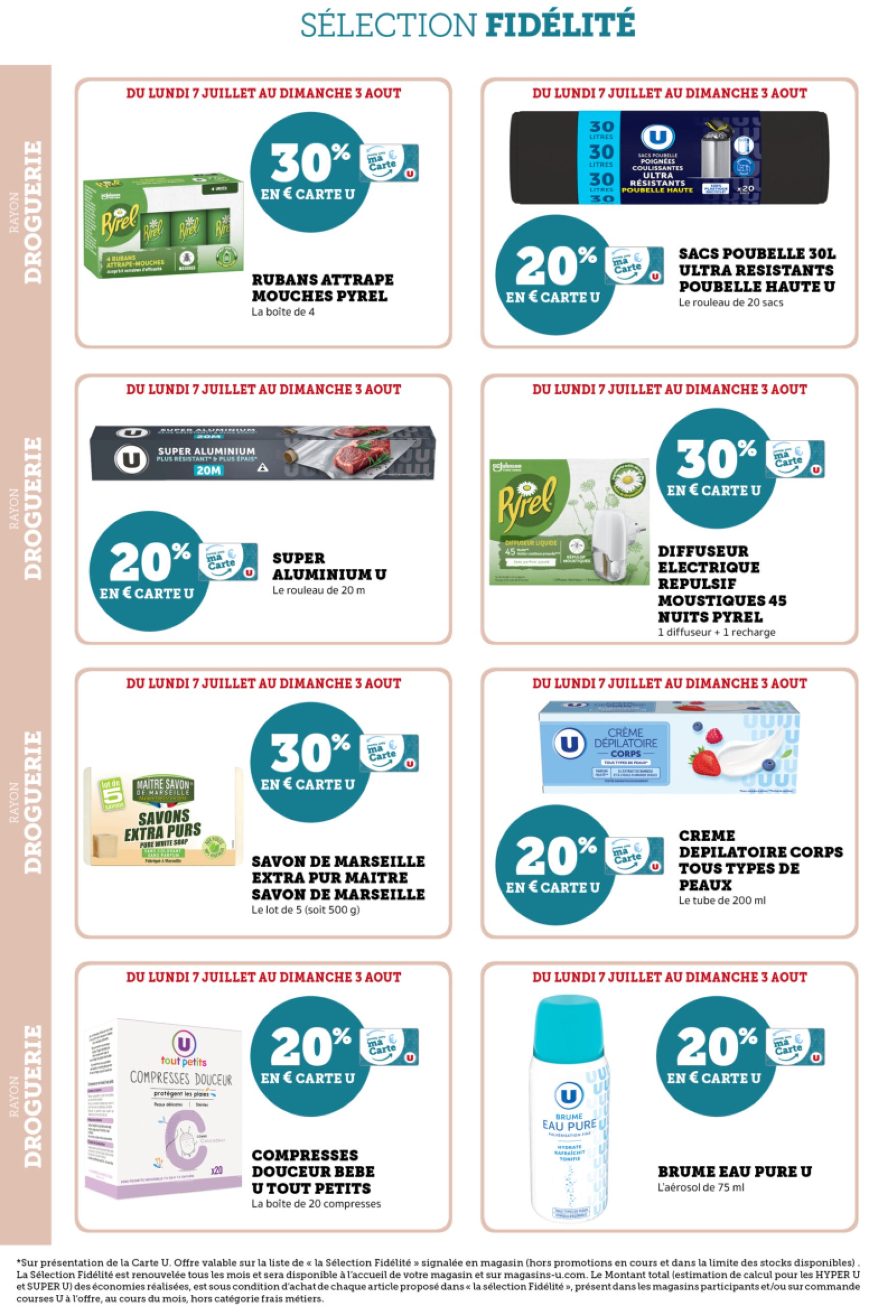 super-u - Catalogue Super U - Ma sélection Carte U juillet - Paris Clichy valable du 07/07 au 03/08 - page: 8