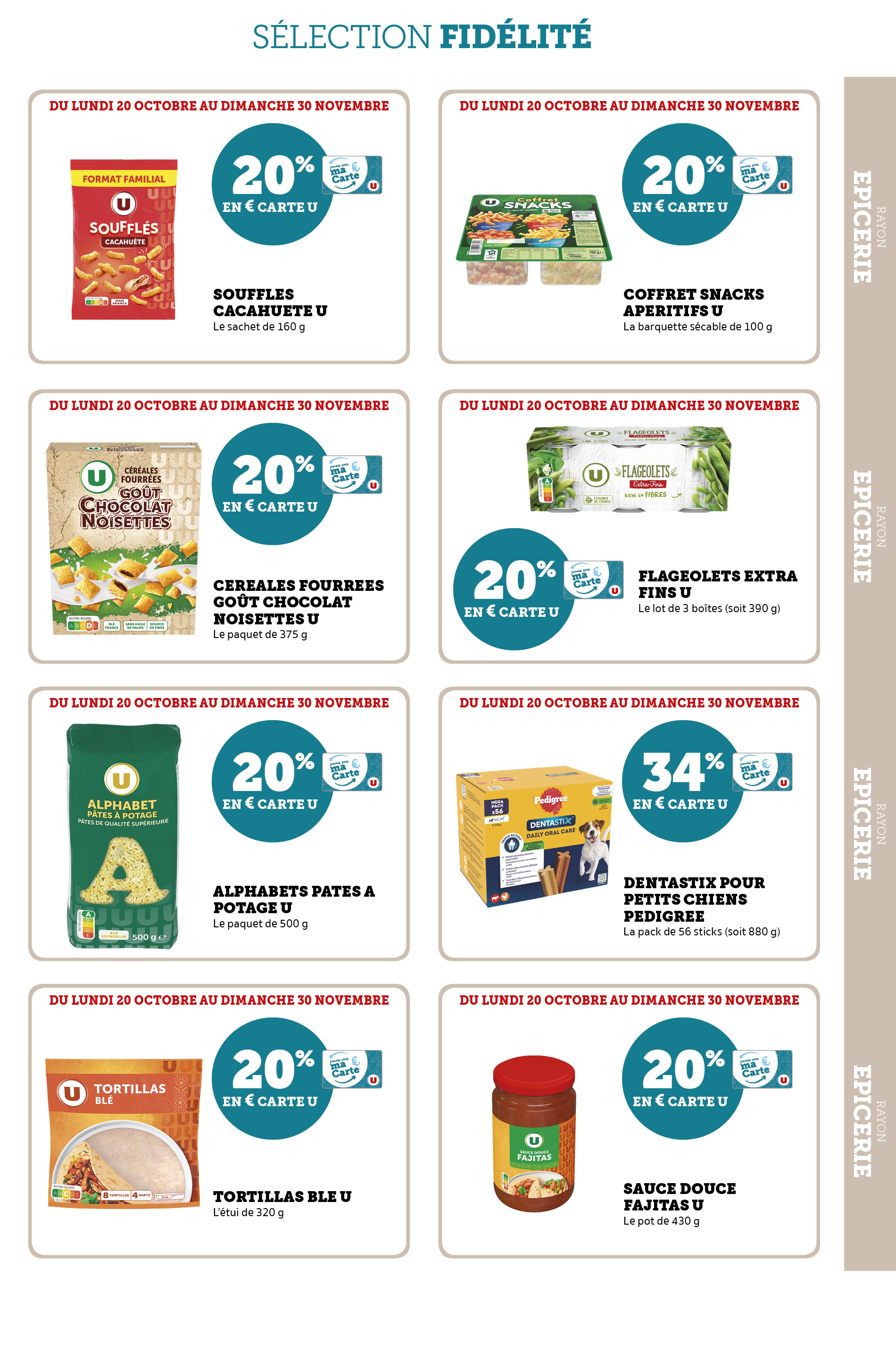 super-u - Catalogue Super U - Ma sélection Carte U valable du 20/10 au 30/11 - page: 23