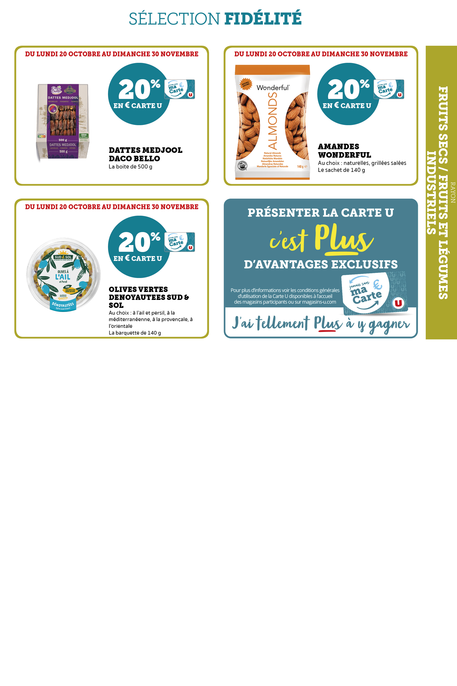 super-u - Catalogue Super U - Ma sélection Carte U valable du 20/10 au 30/11 - page: 43