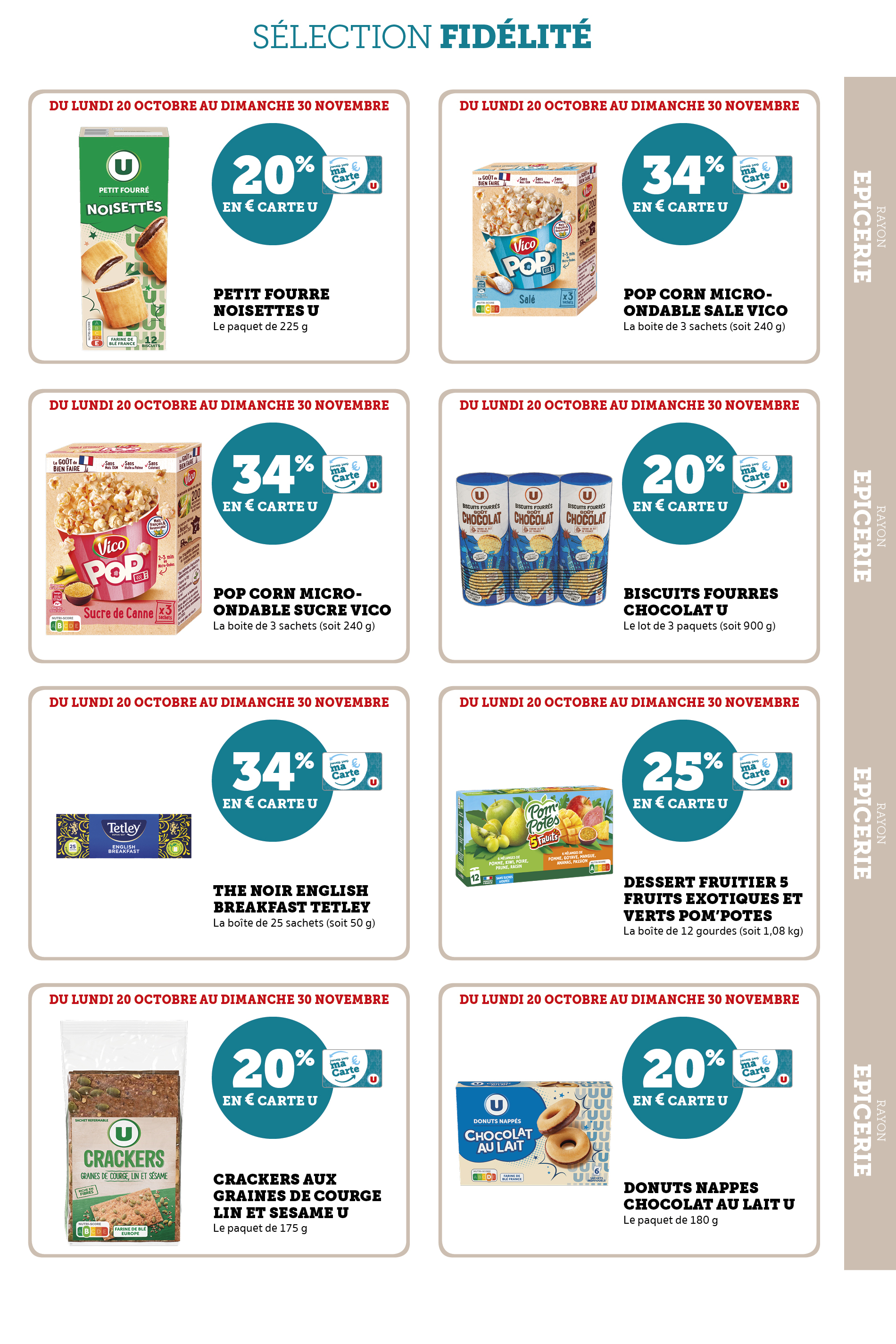 super-u - Catalogue Super U - Ma sélection Carte U valable du 20/10 au 30/11 - page: 21