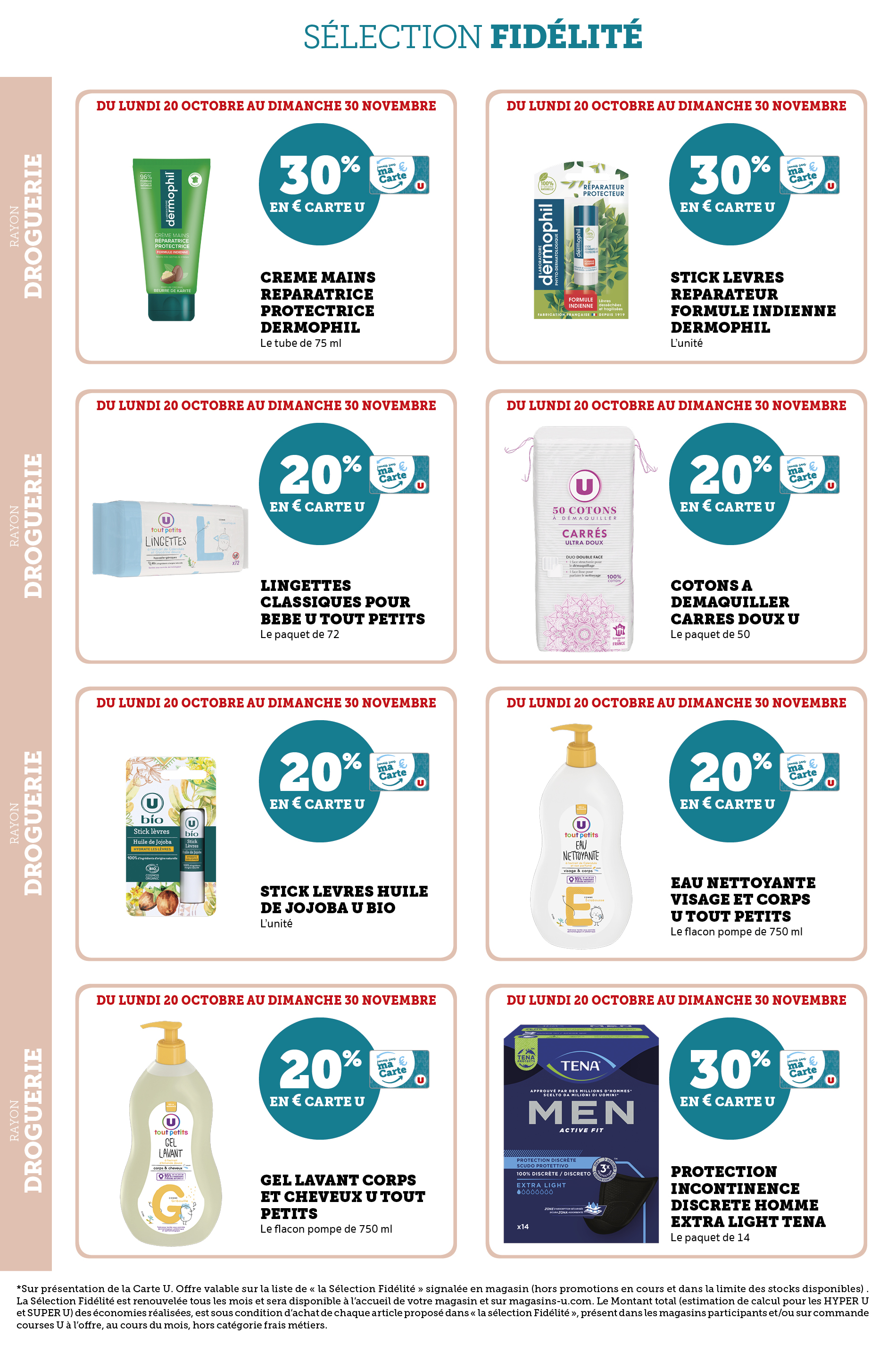 super-u - Catalogue Super U - Ma sélection Carte U valable du 20/10 au 30/11 - page: 14