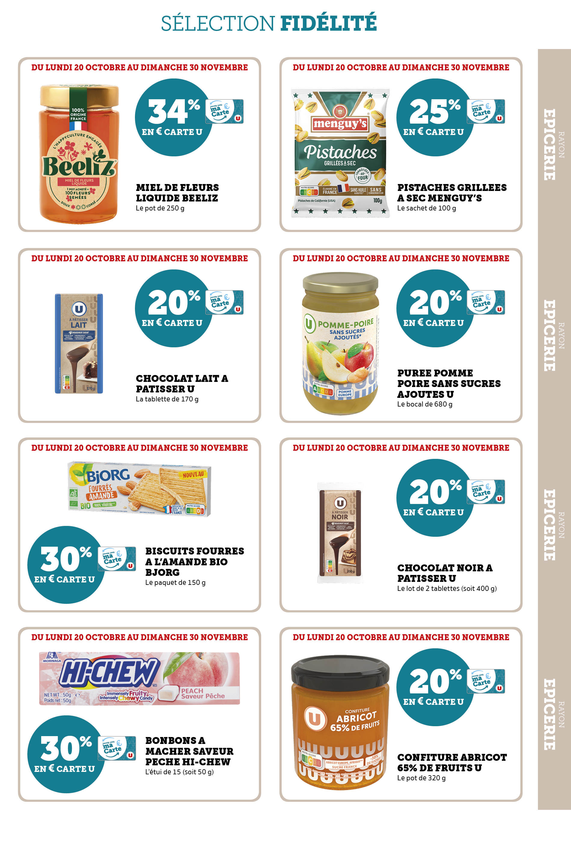 super-u - Catalogue Super U - Ma sélection Carte U valable du 20/10 au 30/11 - page: 19