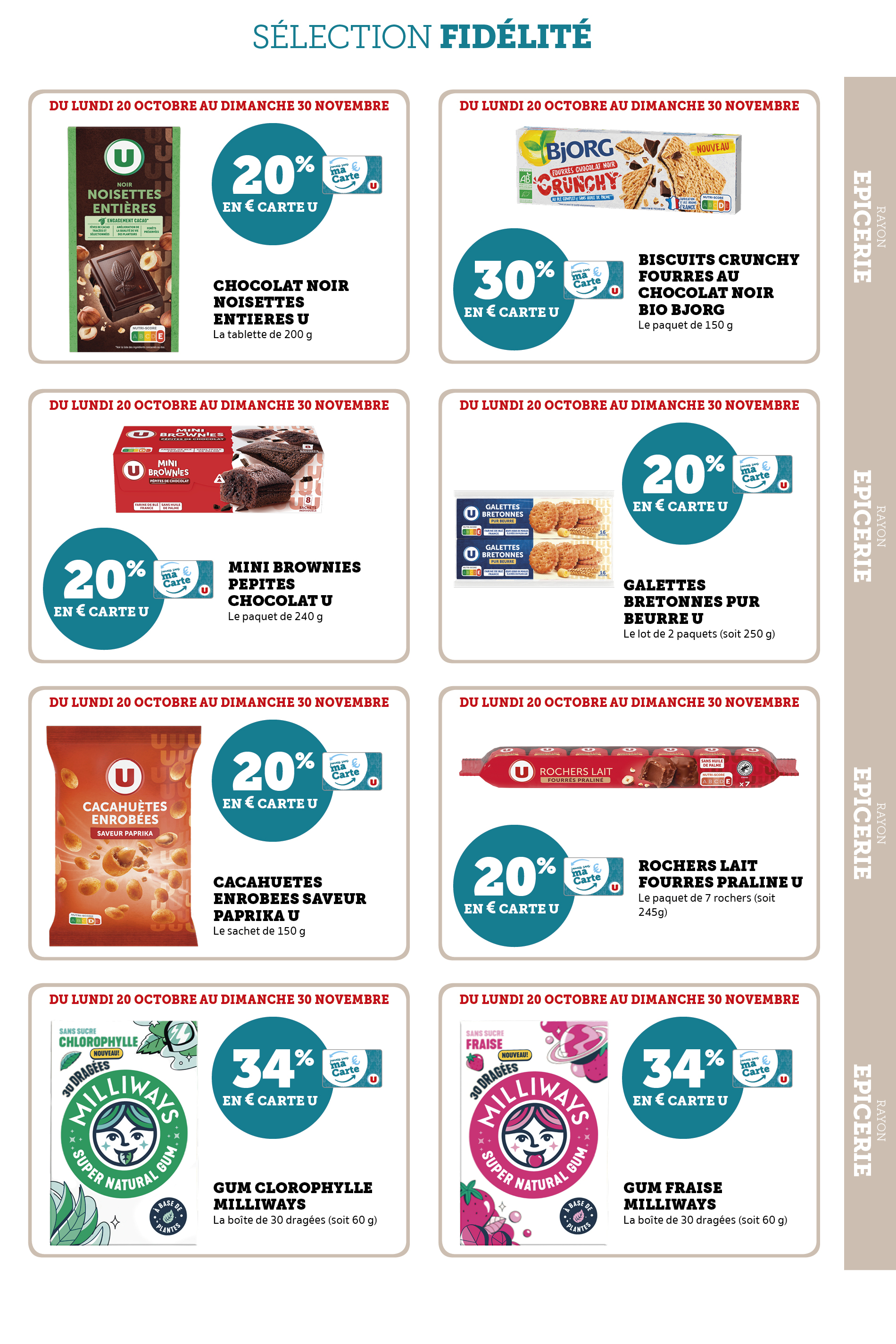 super-u - Catalogue Super U - Ma sélection Carte U valable du 20/10 au 30/11 - page: 17
