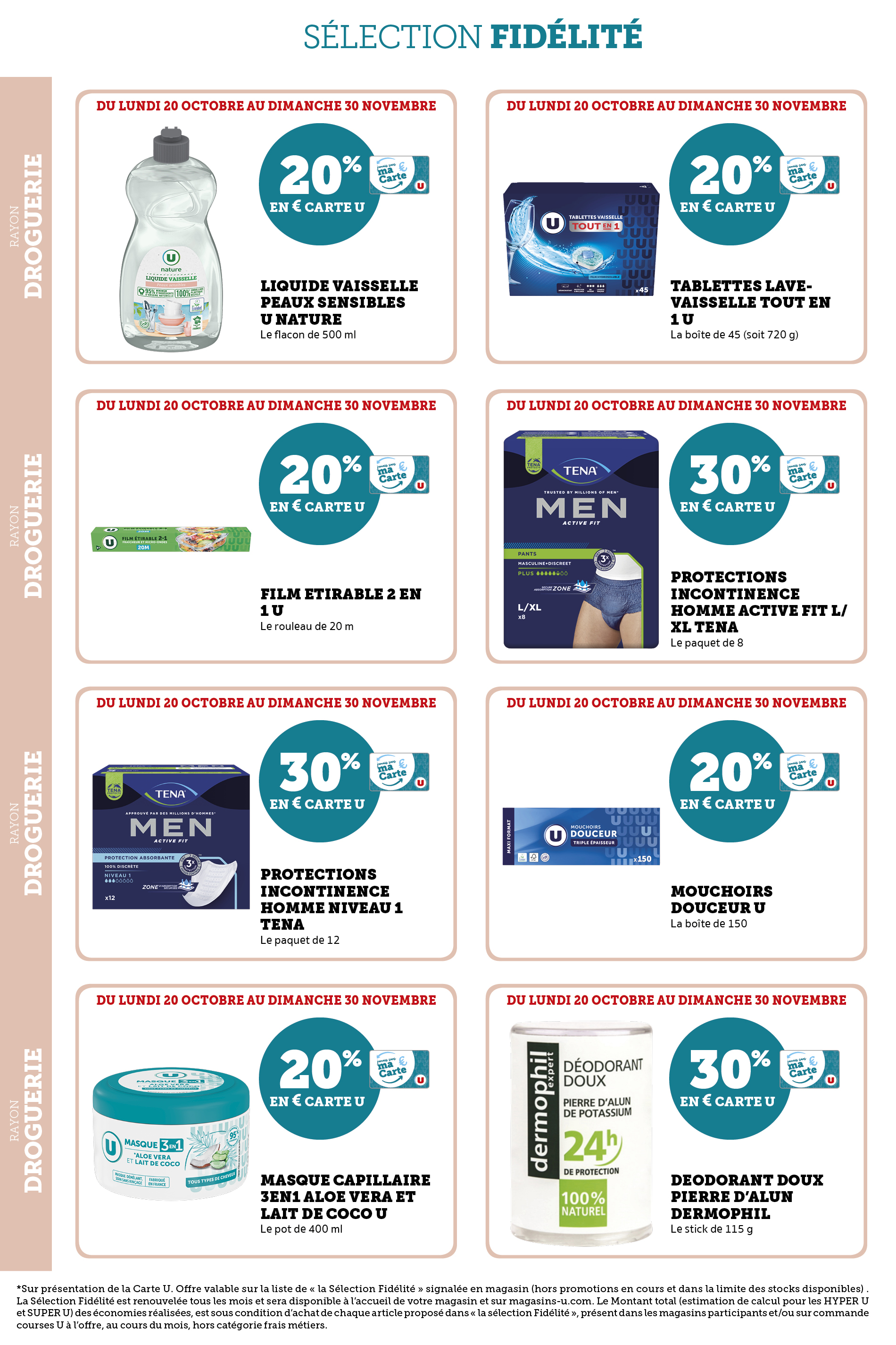 super-u - Catalogue Super U - Ma sélection Carte U valable du 20/10 au 30/11 - page: 10