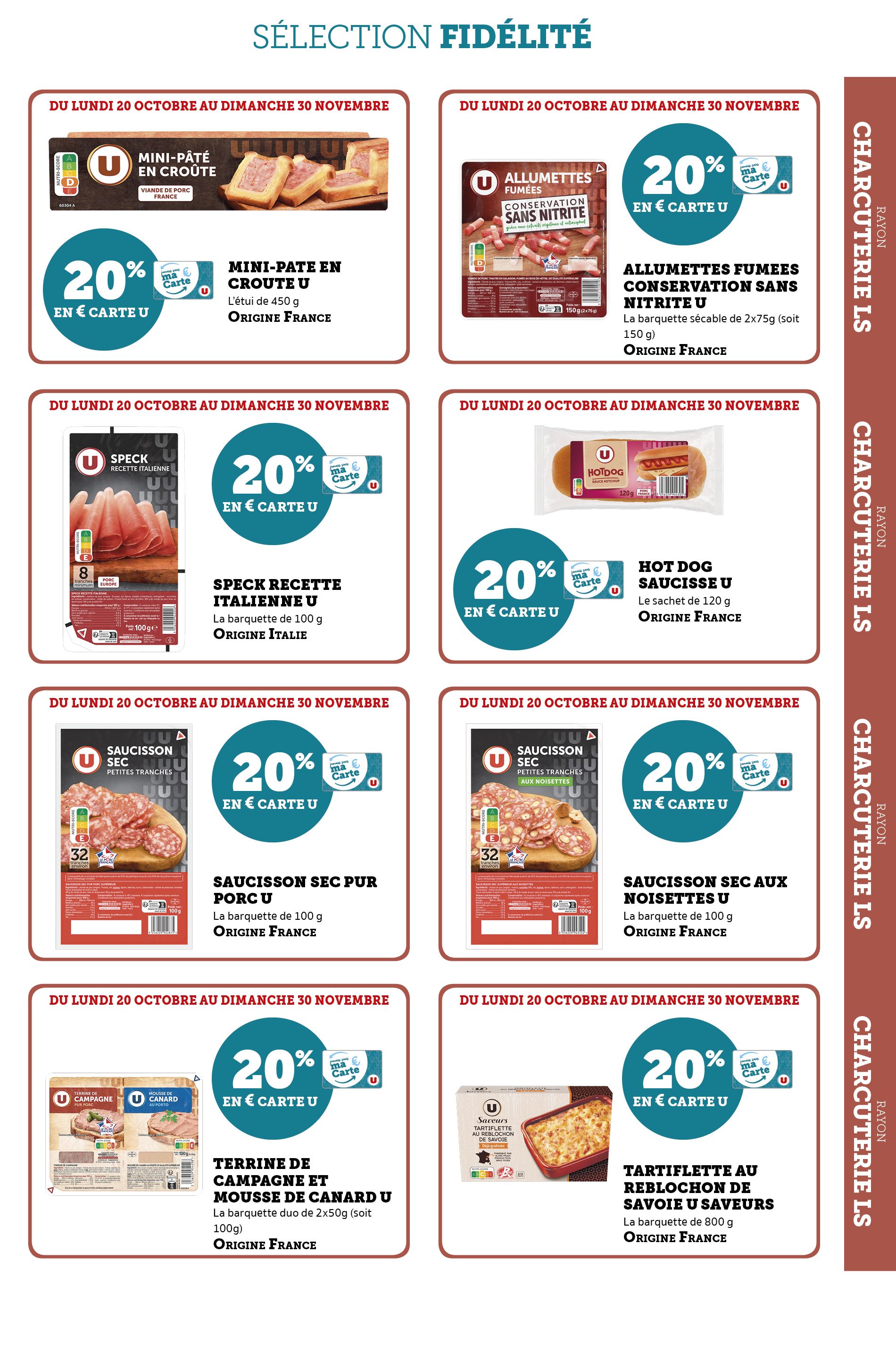 super-u - Catalogue Super U - Ma sélection Carte U valable du 20/10 au 30/11 - page: 3