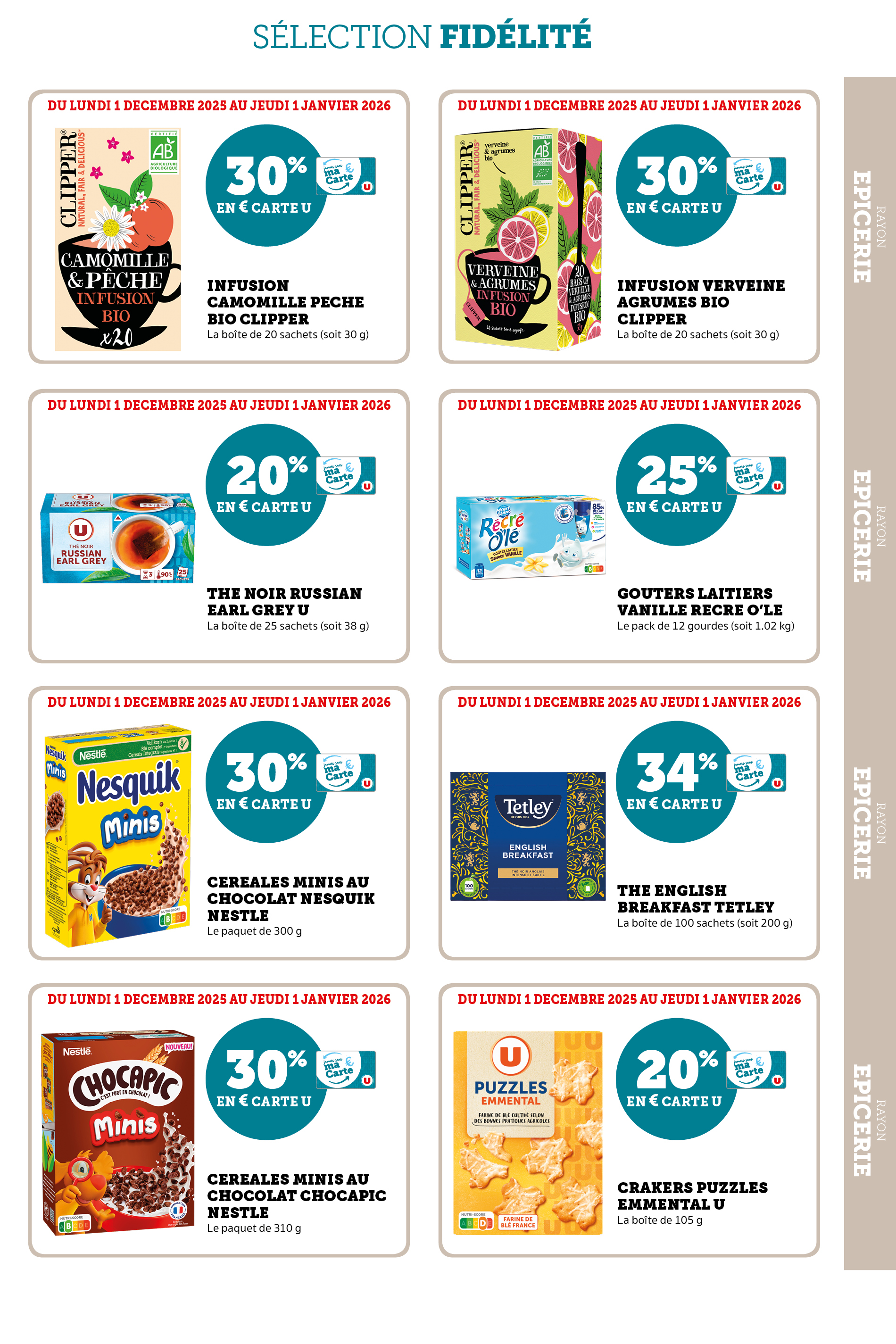 super-u - Catalogue Super U - Ma sélection Carte U décembre valable du 01/12 au 01/01 - page: 21